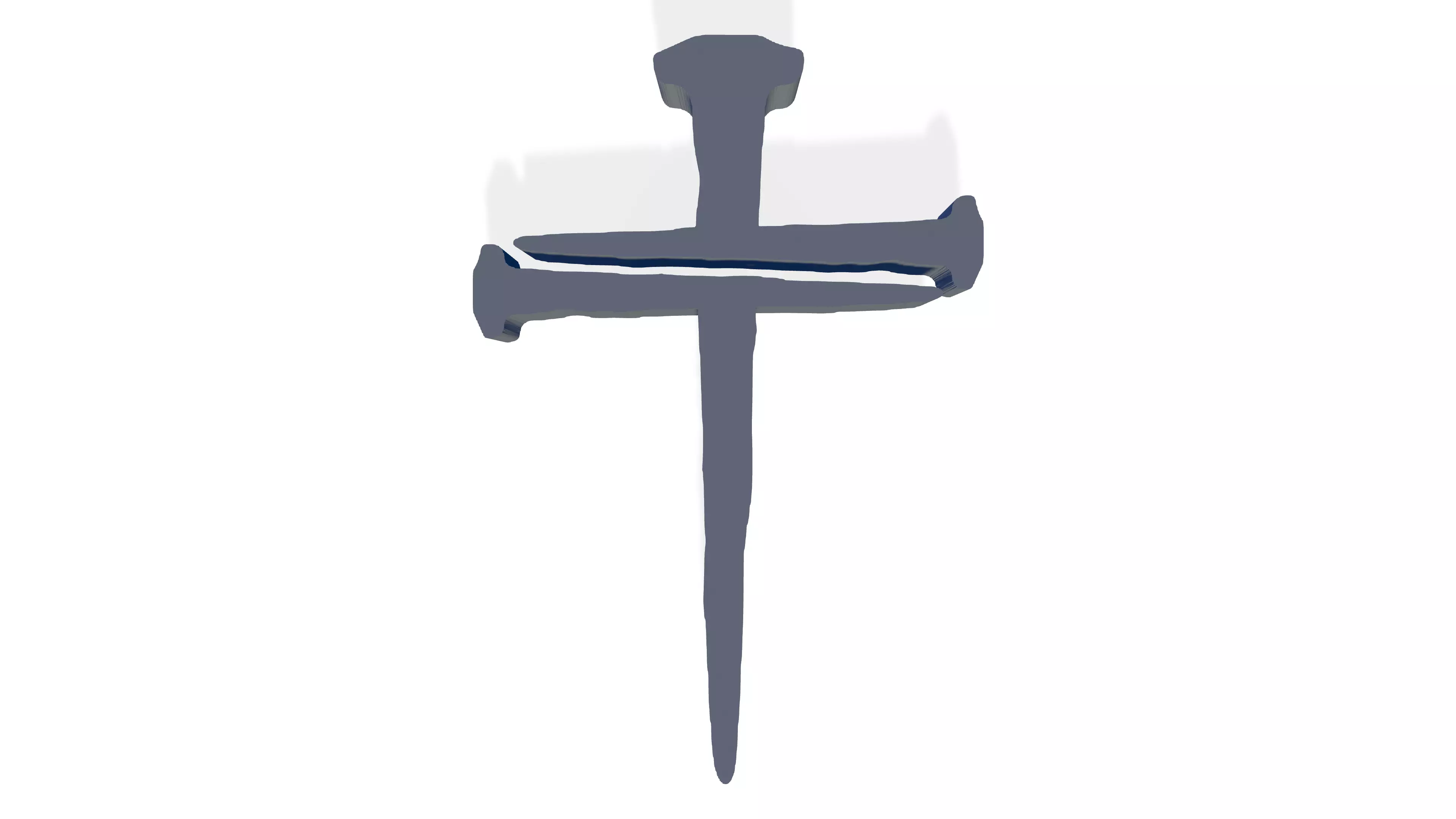 Nail Cross - Cross of Nails - Railroad Spike Cross 3D print model