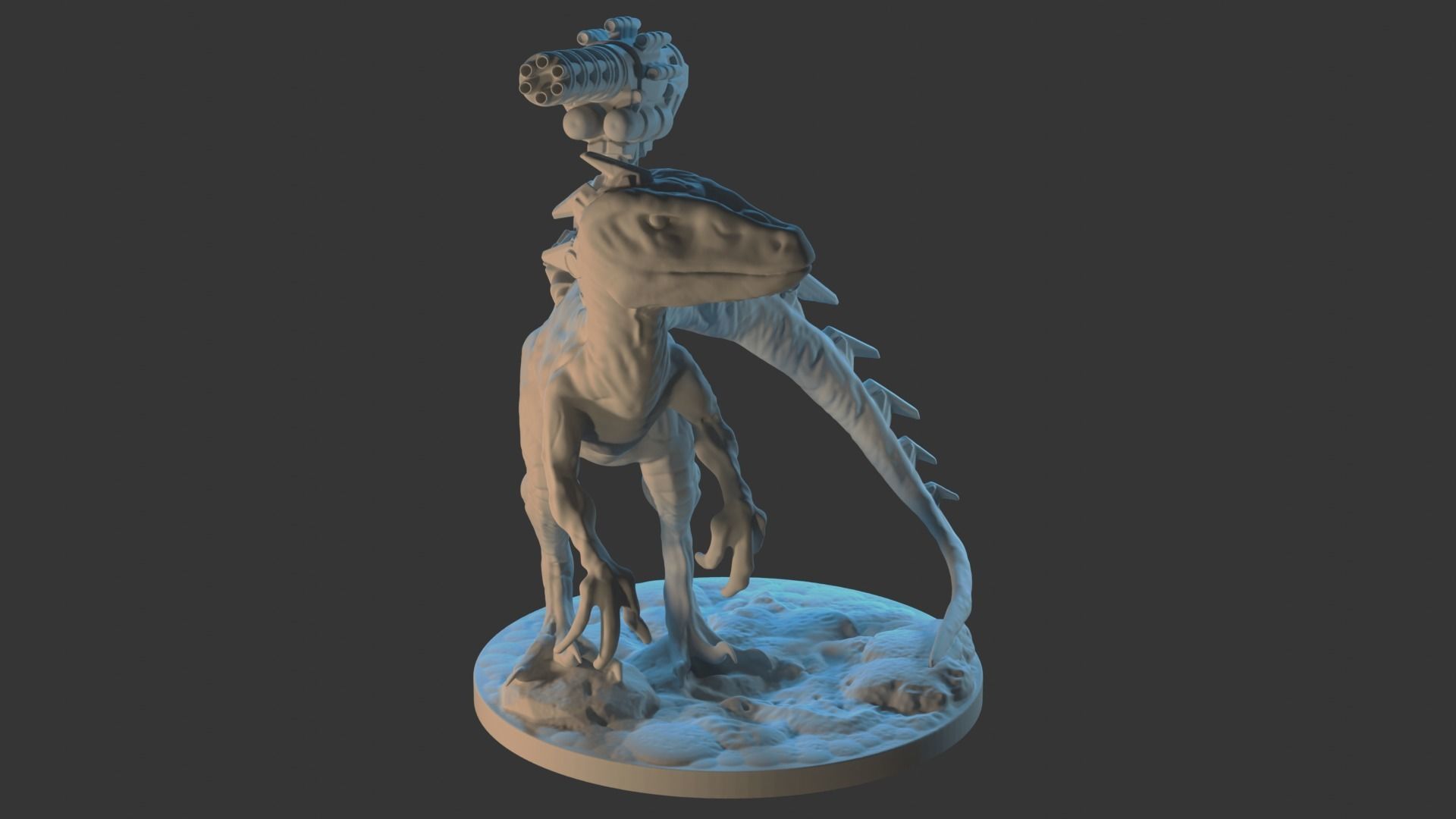  Cyborg Raptor 3D print model_2
