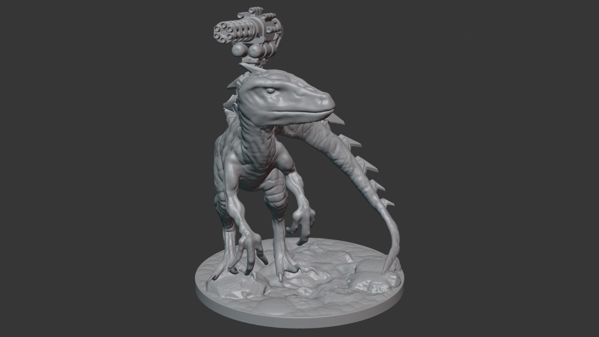  Cyborg Raptor 3D print model_3
