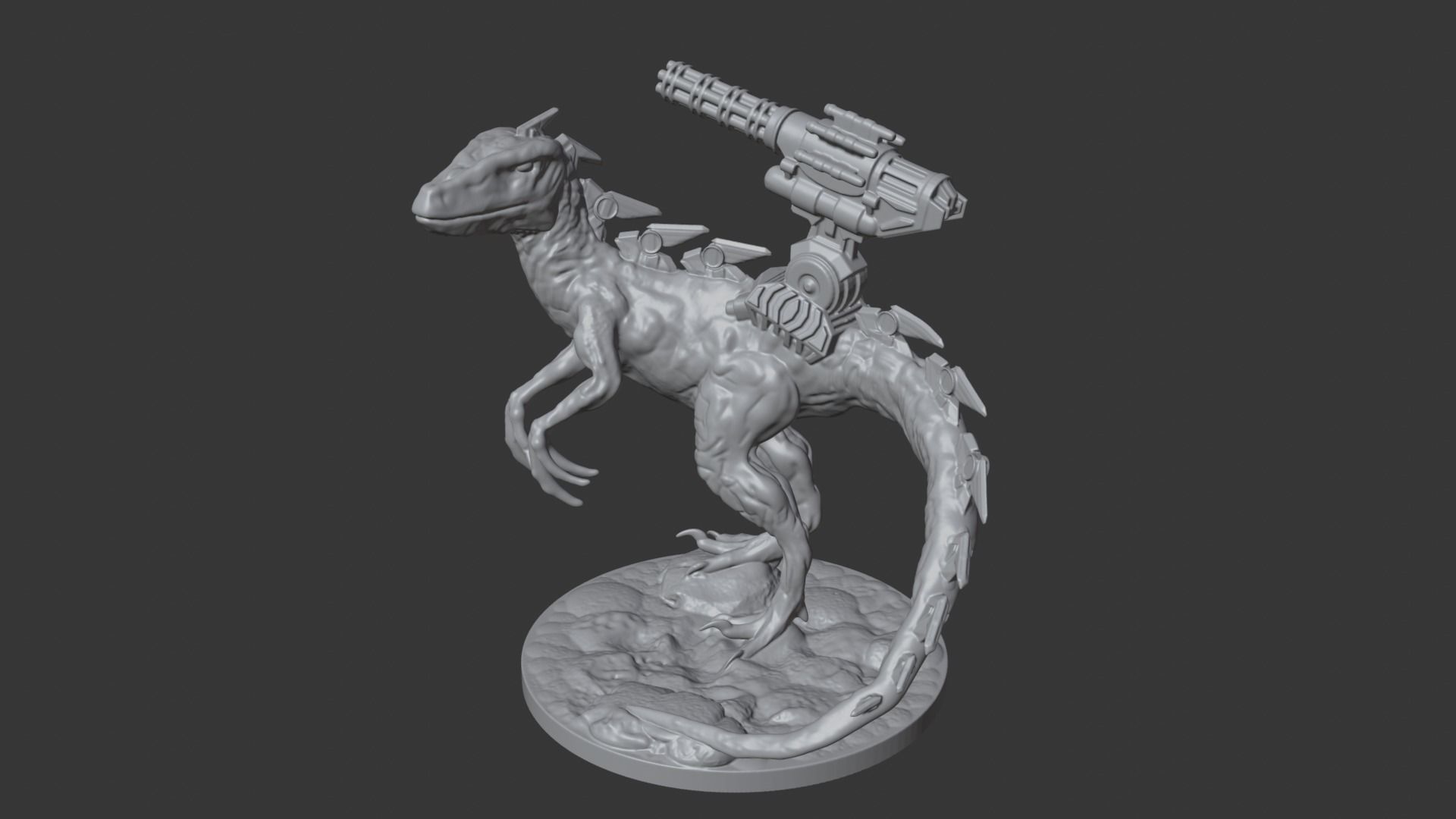  Cyborg Raptor 3D print model_1