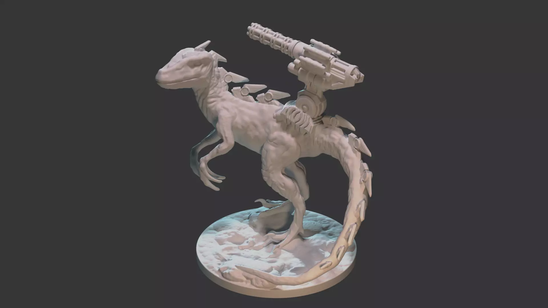  Cyborg Raptor 3D print model_0
