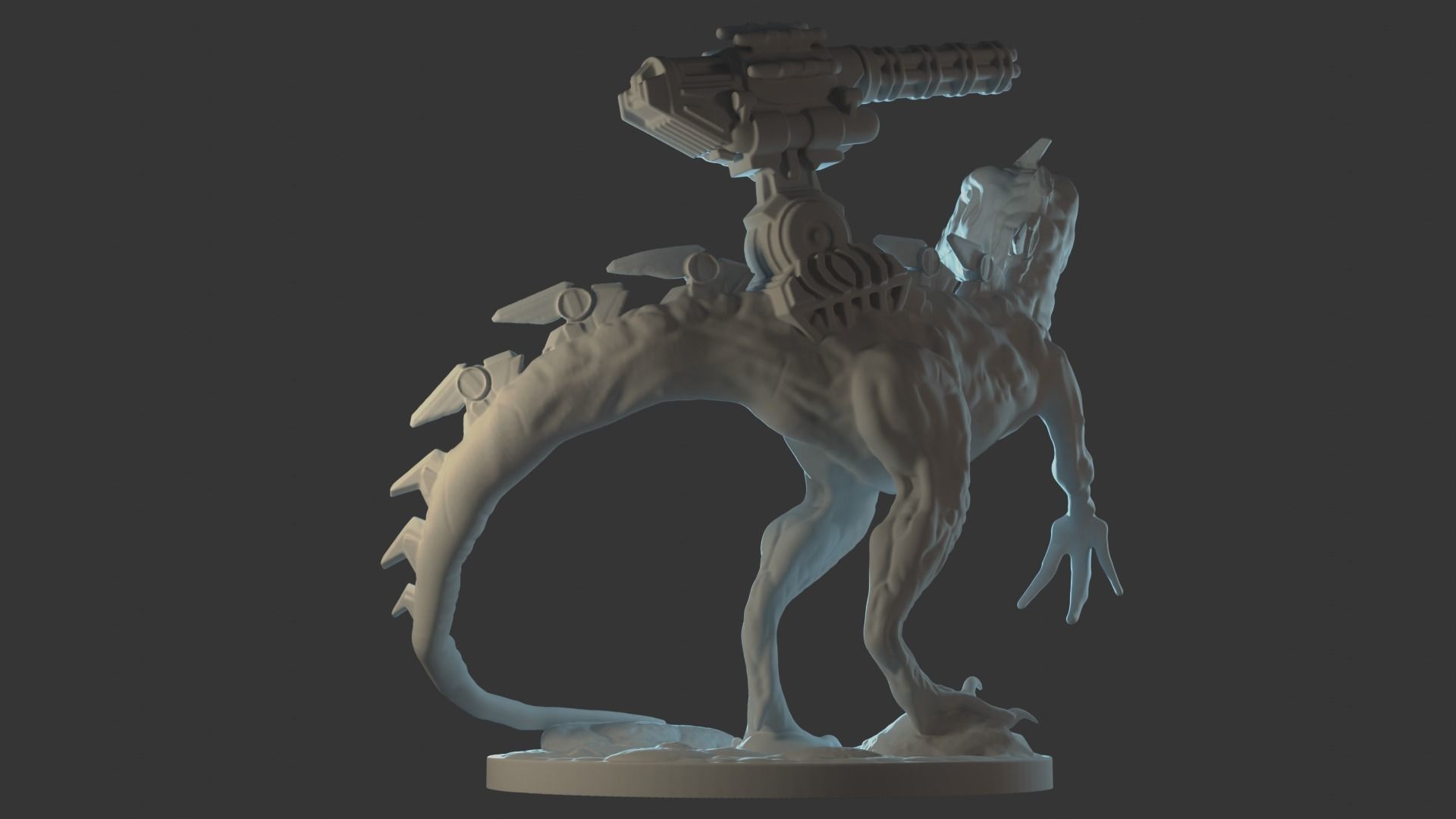  Cyborg Raptor 3D print model_4