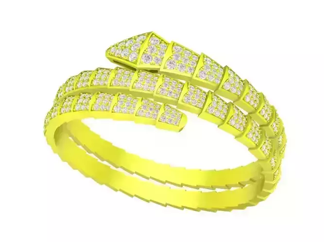 A7814 Diamond Snake Bangle Bracelets 