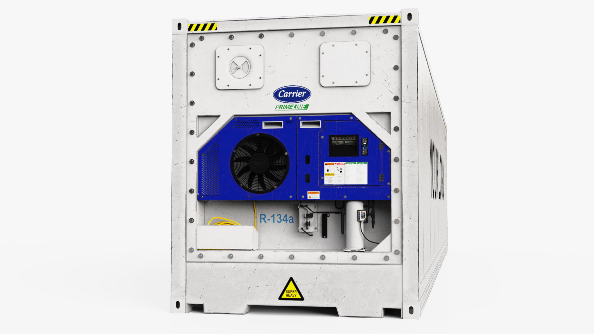 40ft GENERIC Container Reefer CARRIER- PSD edit 3D model_2