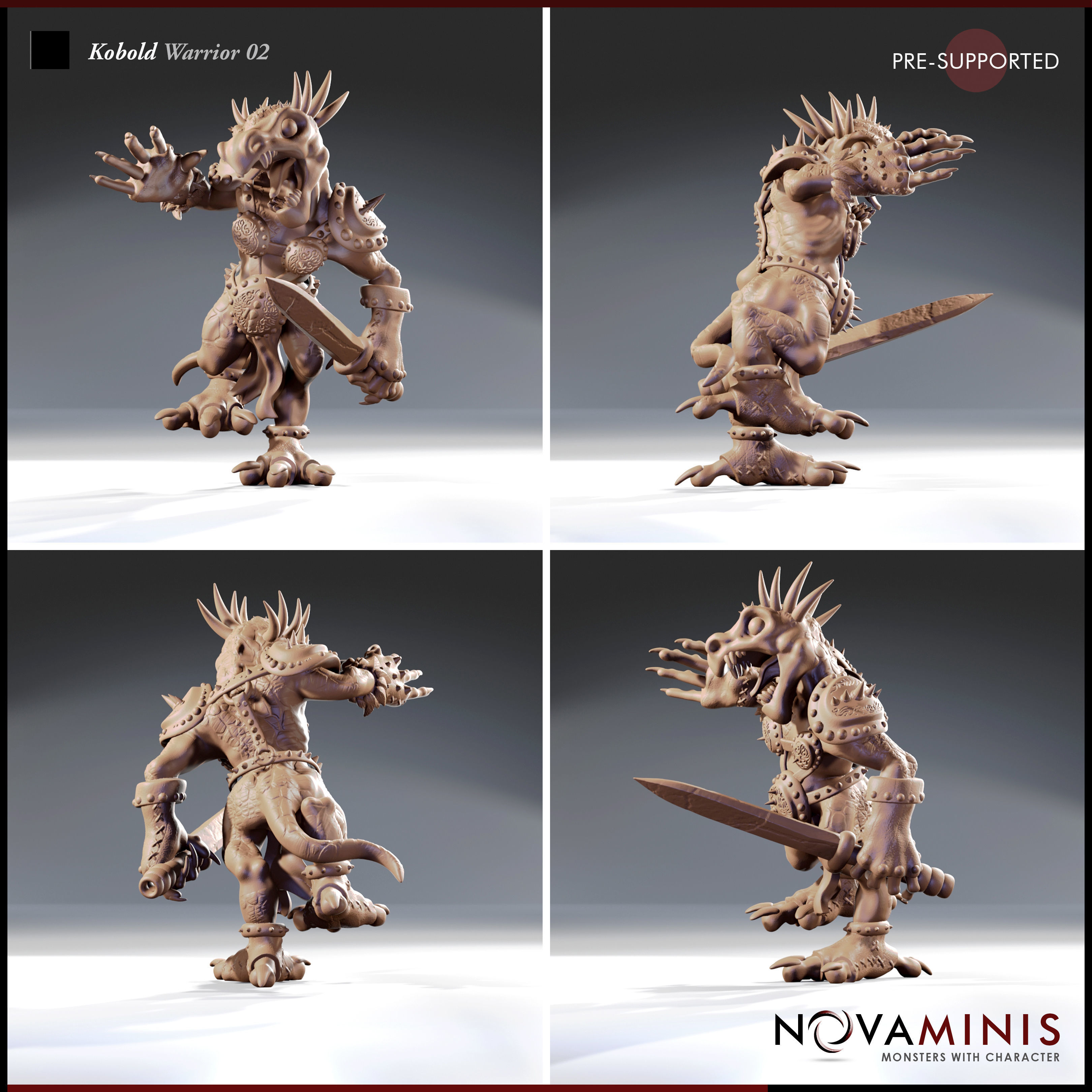 Kobold Warrior 02 3D print model_2