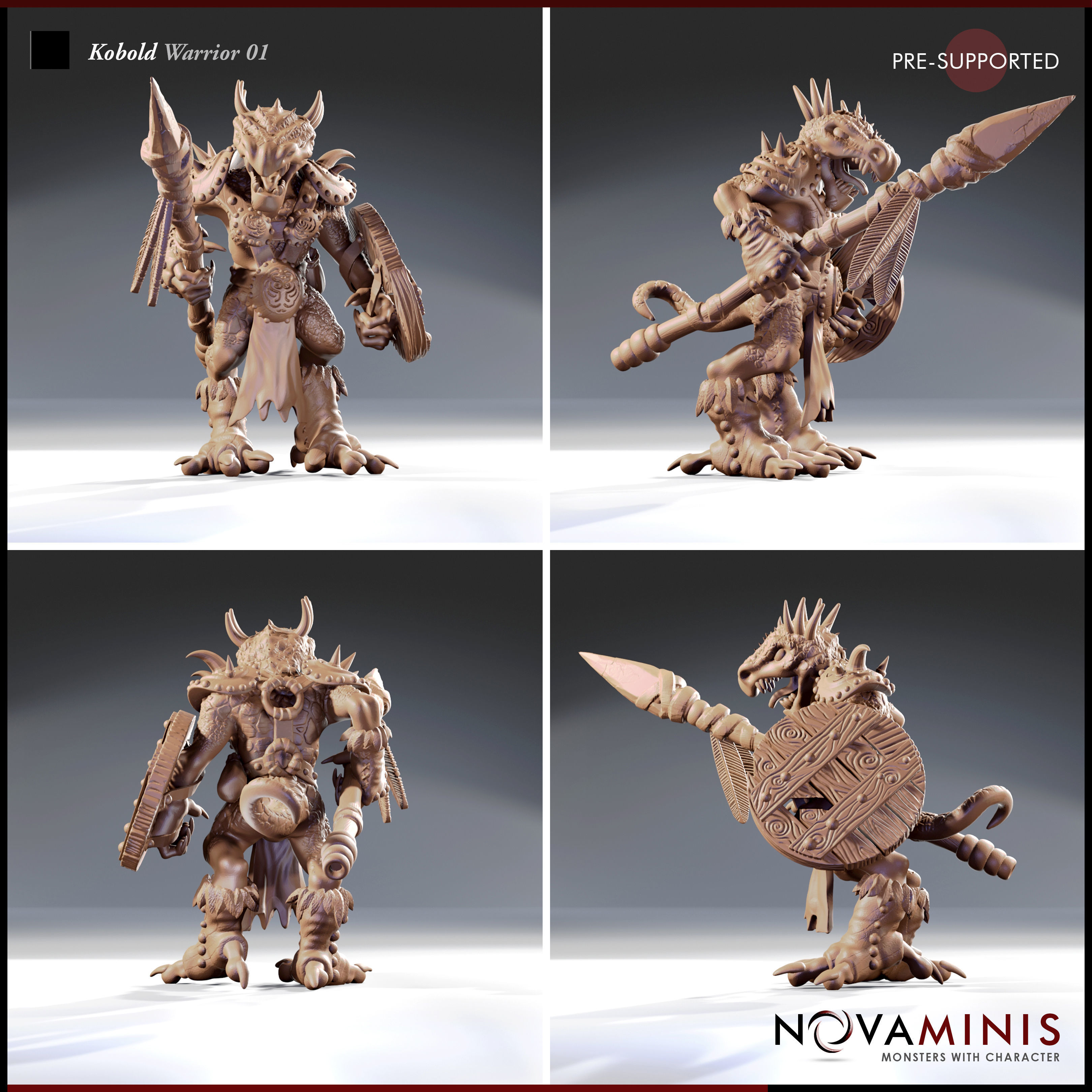 Kobold Warrior 01 3D print model_2