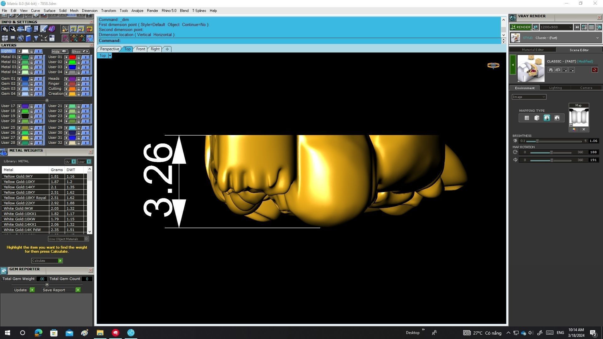 A7858 Fengshui Chinese Mr Longevity Pendant 3D print model_5