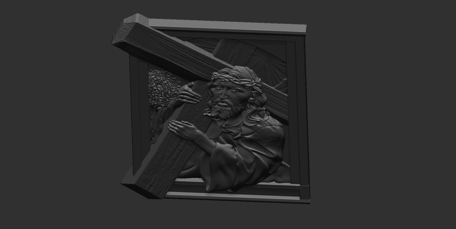 Jesus Relief 15 3D print model_10