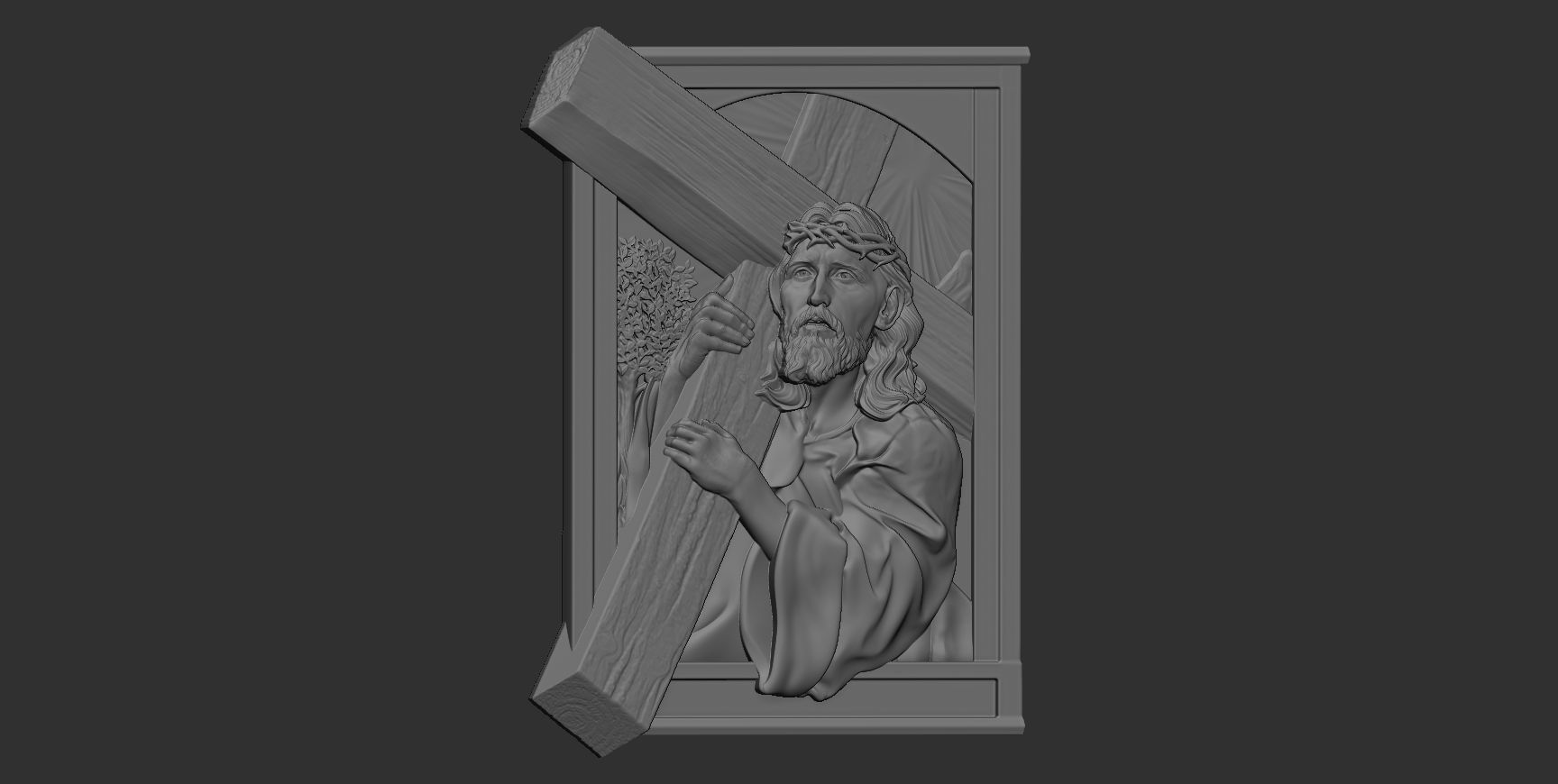 Jesus Relief 15 3D print model_4