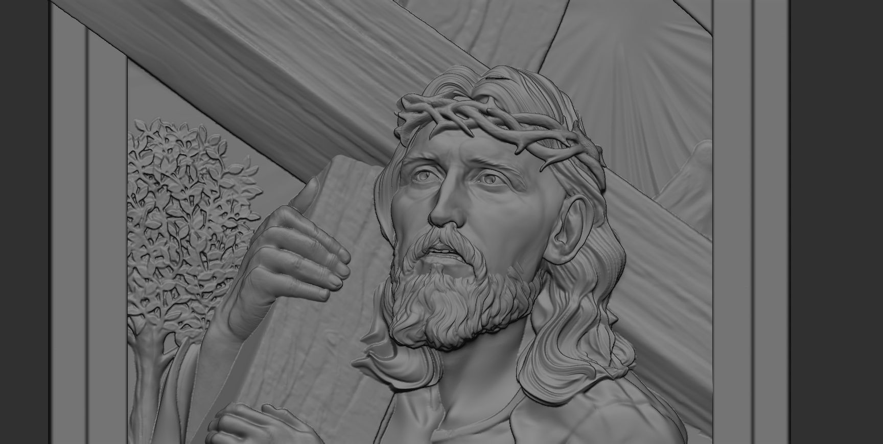 Jesus Relief 15 3D print model_18