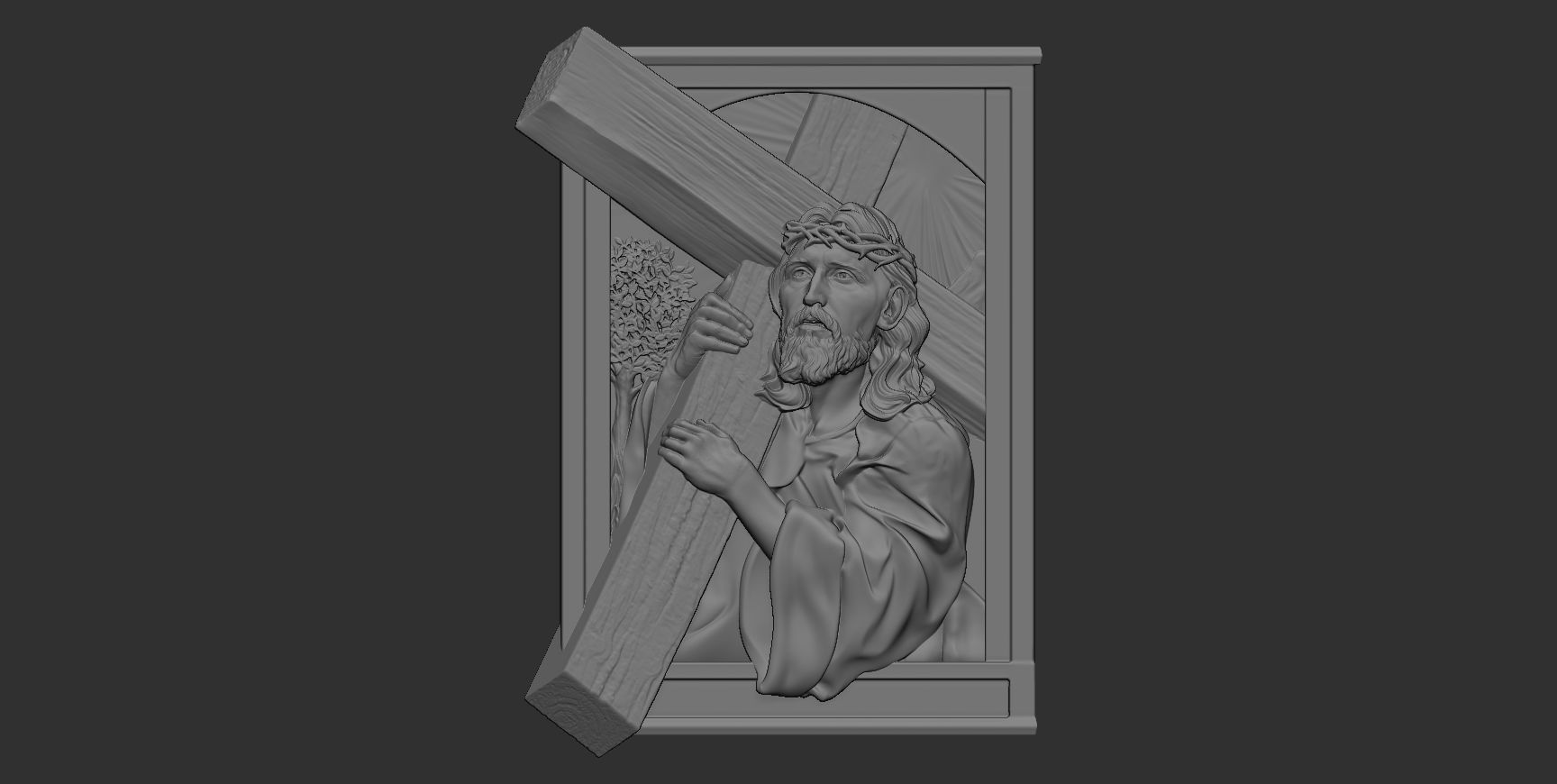 Jesus Relief 15 3D print model_3