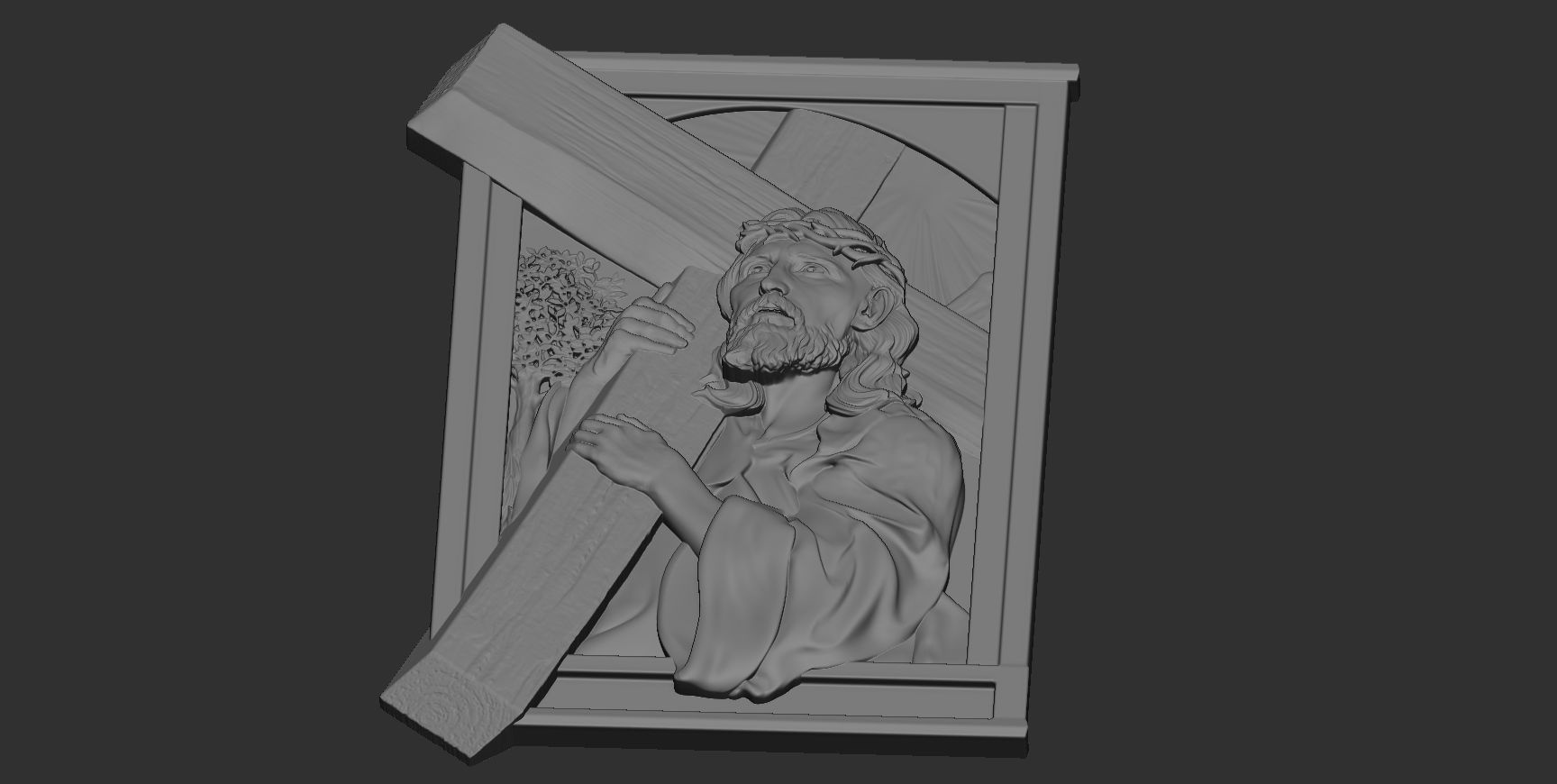 Jesus Relief 15 3D print model_17