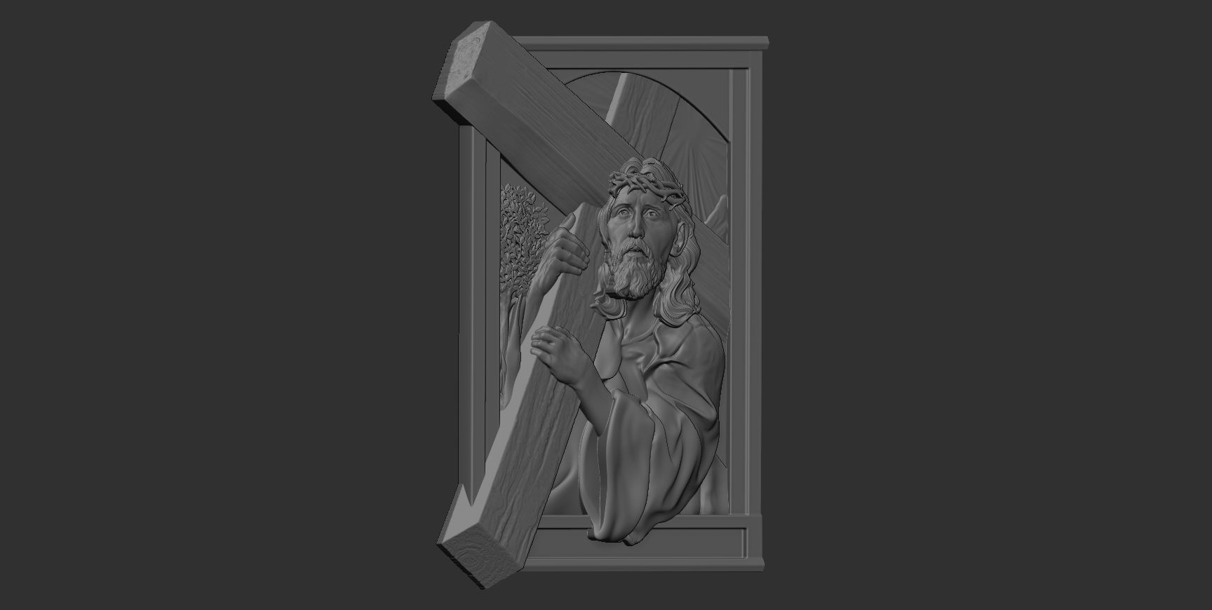 Jesus Relief 15 3D print model_5