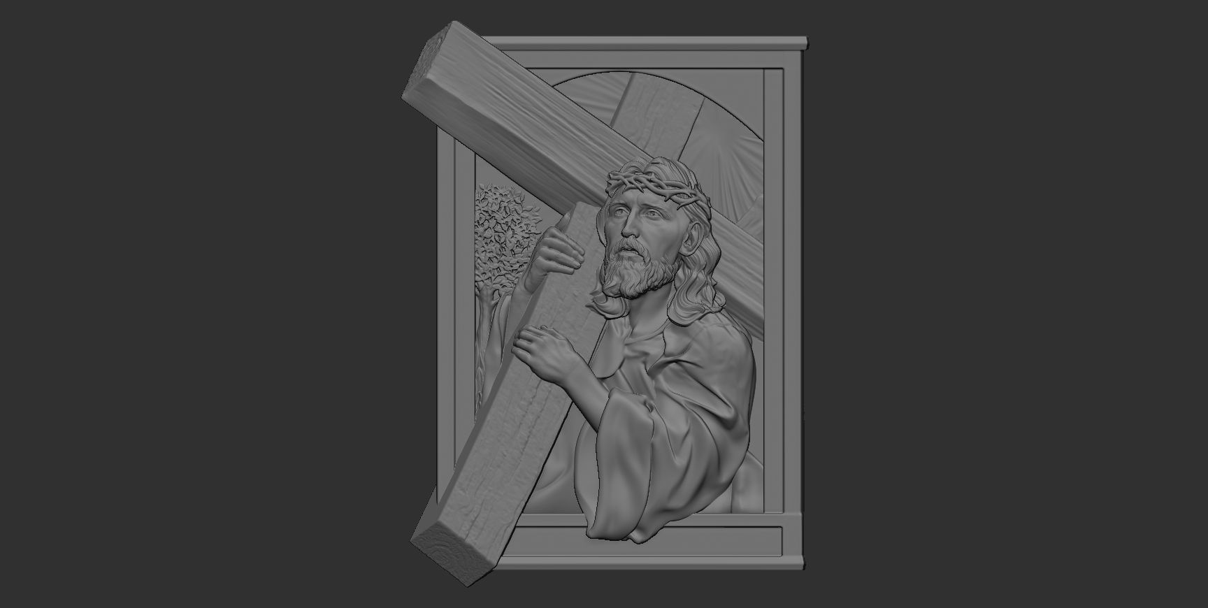 Jesus Relief 15 3D print model_19