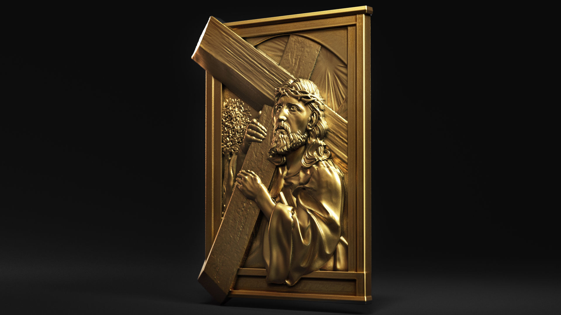 Jesus Relief 15 3D print model_1
