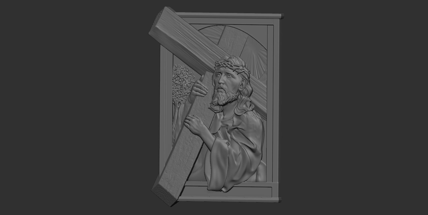 Jesus Relief 15 3D print model_15