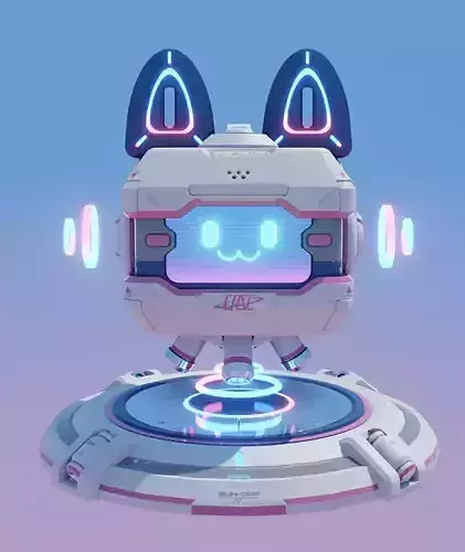 A cute little TV robot