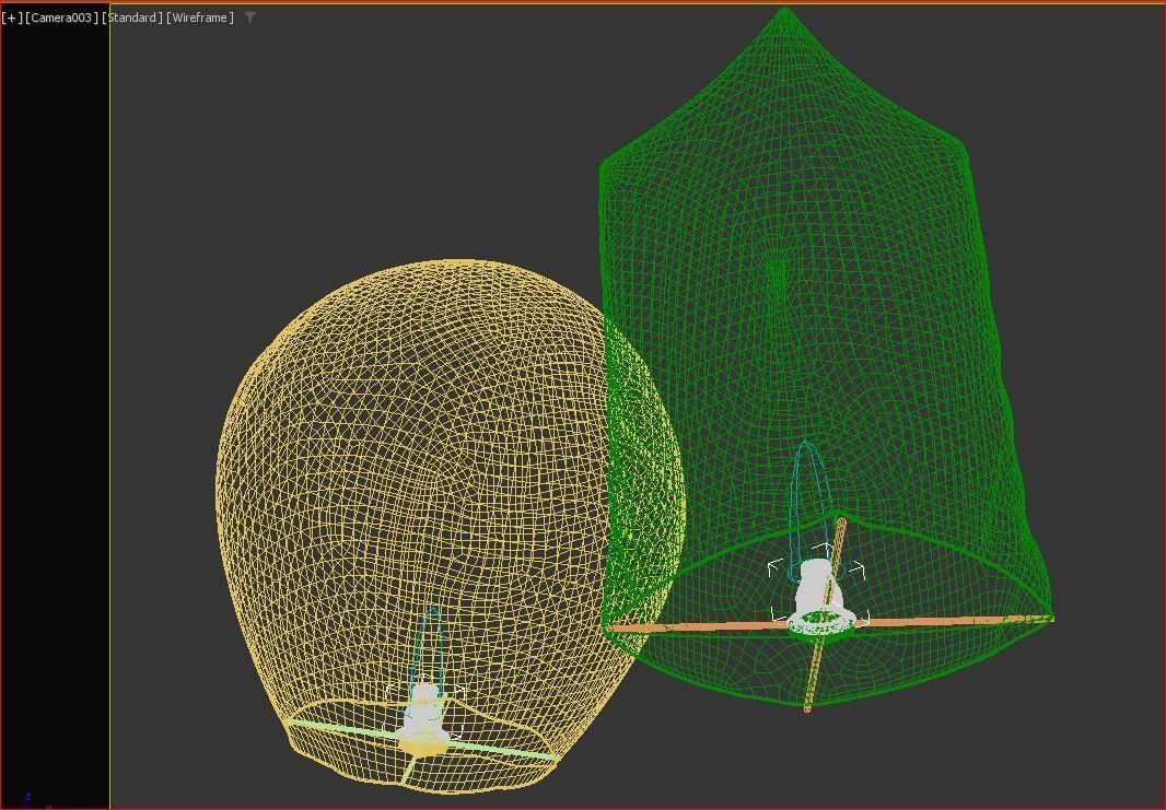 Chinese sky lantern 3D model_7