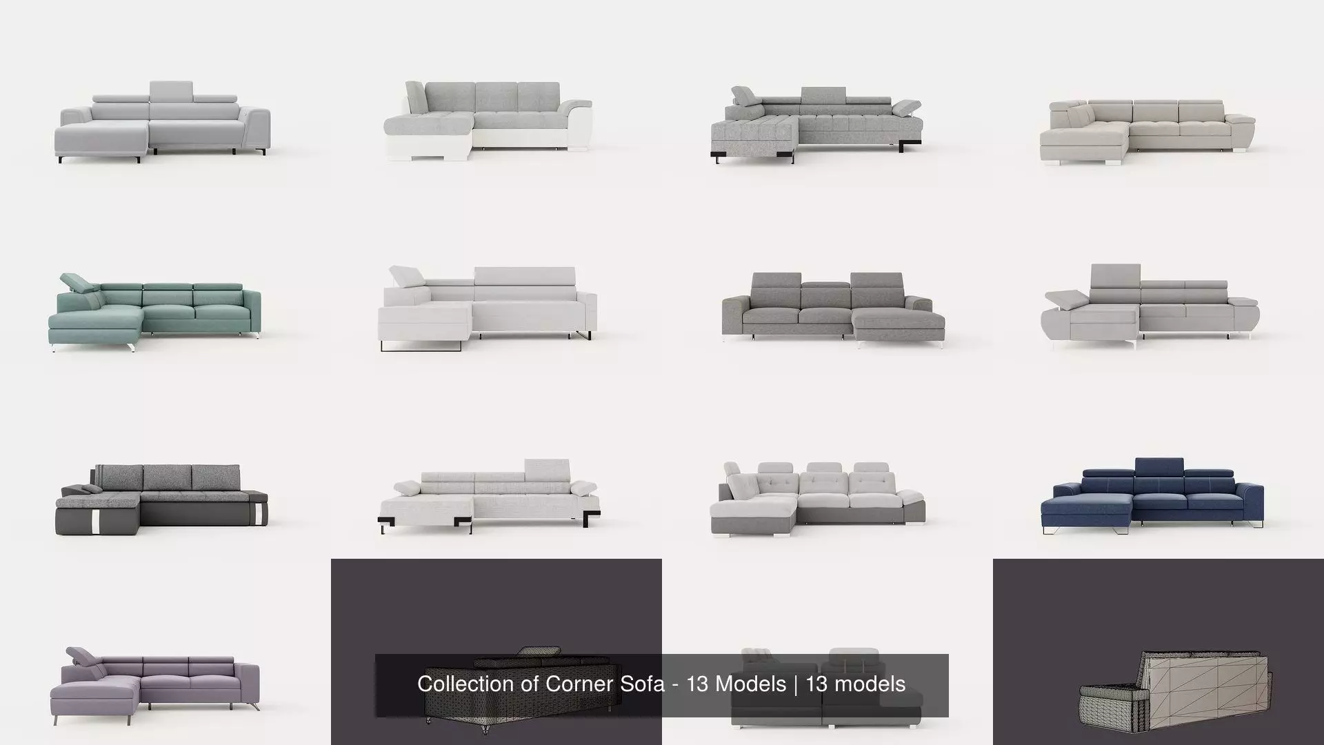 Collection of Corner Sofa - 13 Models _0
