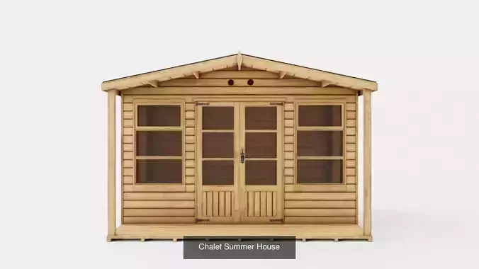 Collection of Garden Shed 3D Models - 10 Models 
