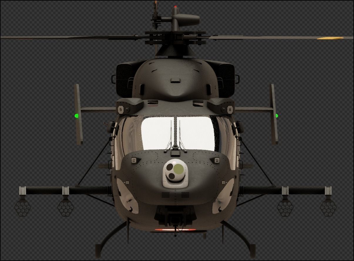 HAL ALH WSI Rudra Attack Helicopter 3D model_11