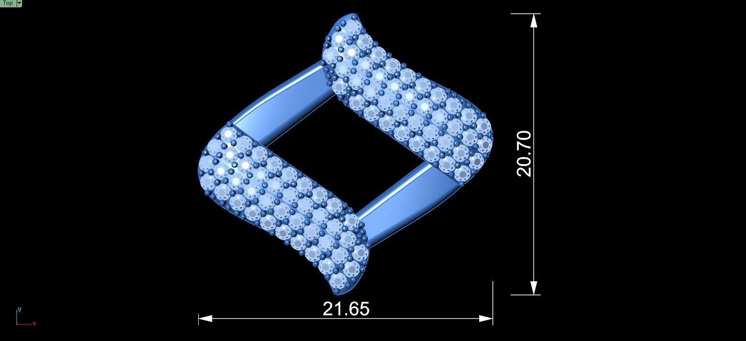 20 MM SPIKED CUBAN FOR YOUR BRACELET OR NECKLACE 3D print model_9