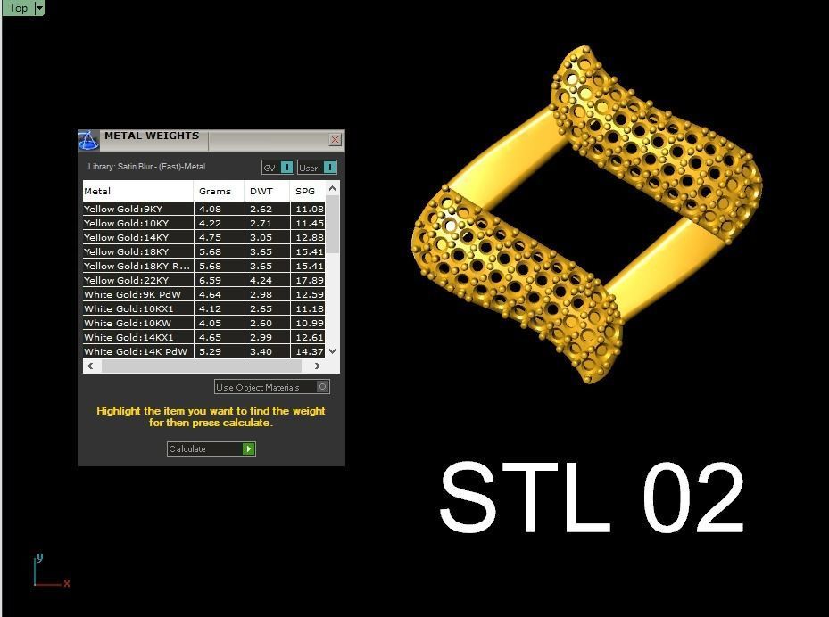 20 MM SPIKED CUBAN FOR YOUR BRACELET OR NECKLACE 3D print model_14