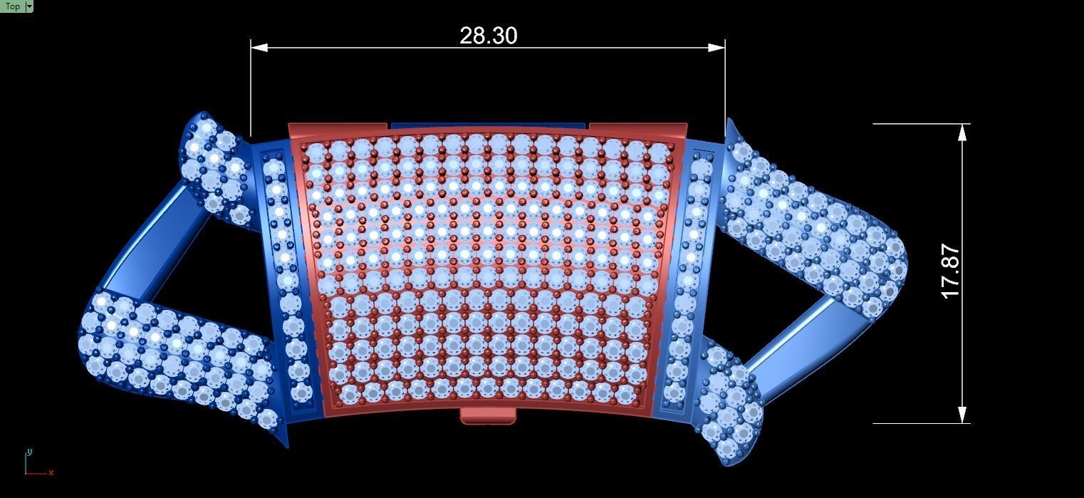 20 MM SPIKED CUBAN FOR YOUR BRACELET OR NECKLACE 3D print model_3