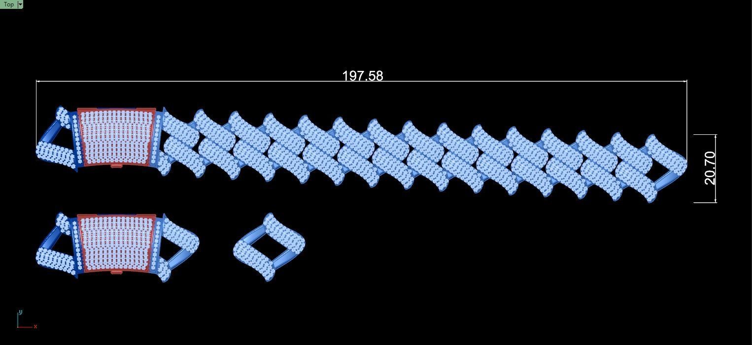 20 MM SPIKED CUBAN FOR YOUR BRACELET OR NECKLACE 3D print model_2