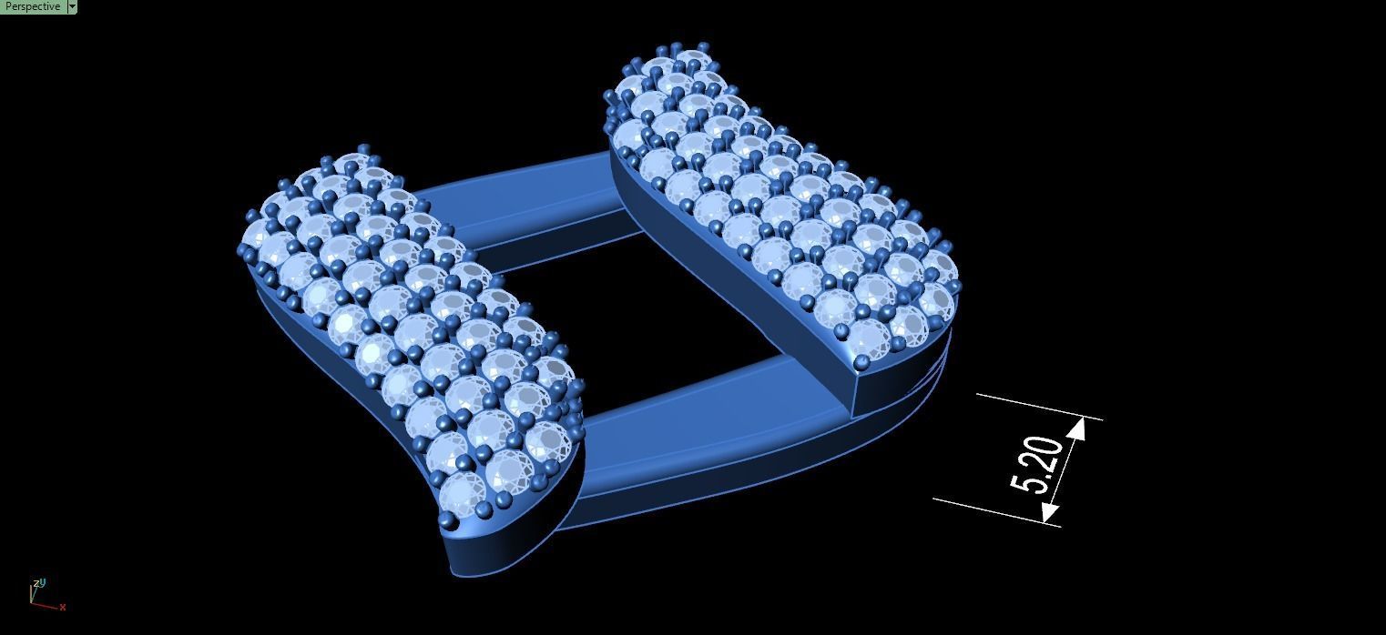 20 MM SPIKED CUBAN FOR YOUR BRACELET OR NECKLACE 3D print model_10