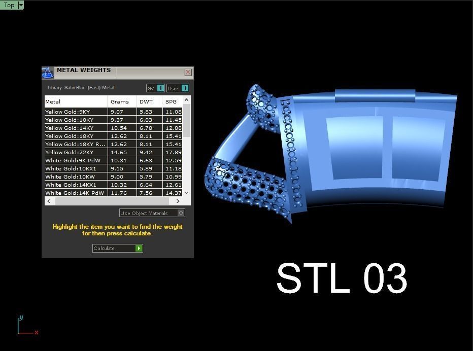 20 MM SPIKED CUBAN FOR YOUR BRACELET OR NECKLACE 3D print model_15