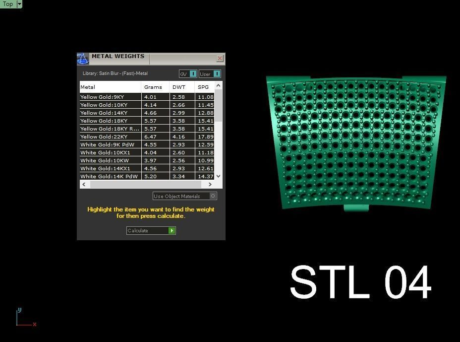 20 MM SPIKED CUBAN FOR YOUR BRACELET OR NECKLACE 3D print model_16