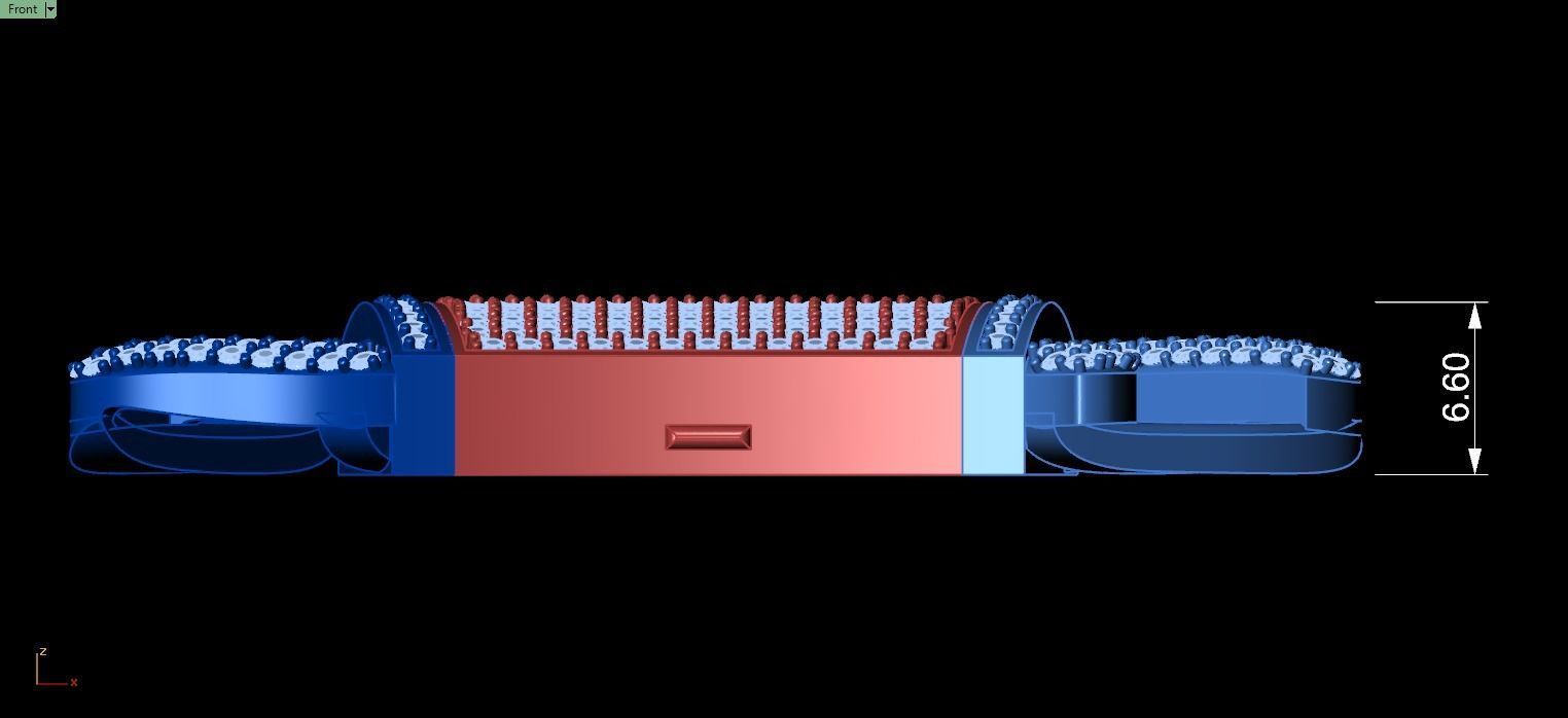 20 MM SPIKED CUBAN FOR YOUR BRACELET OR NECKLACE 3D print model_4