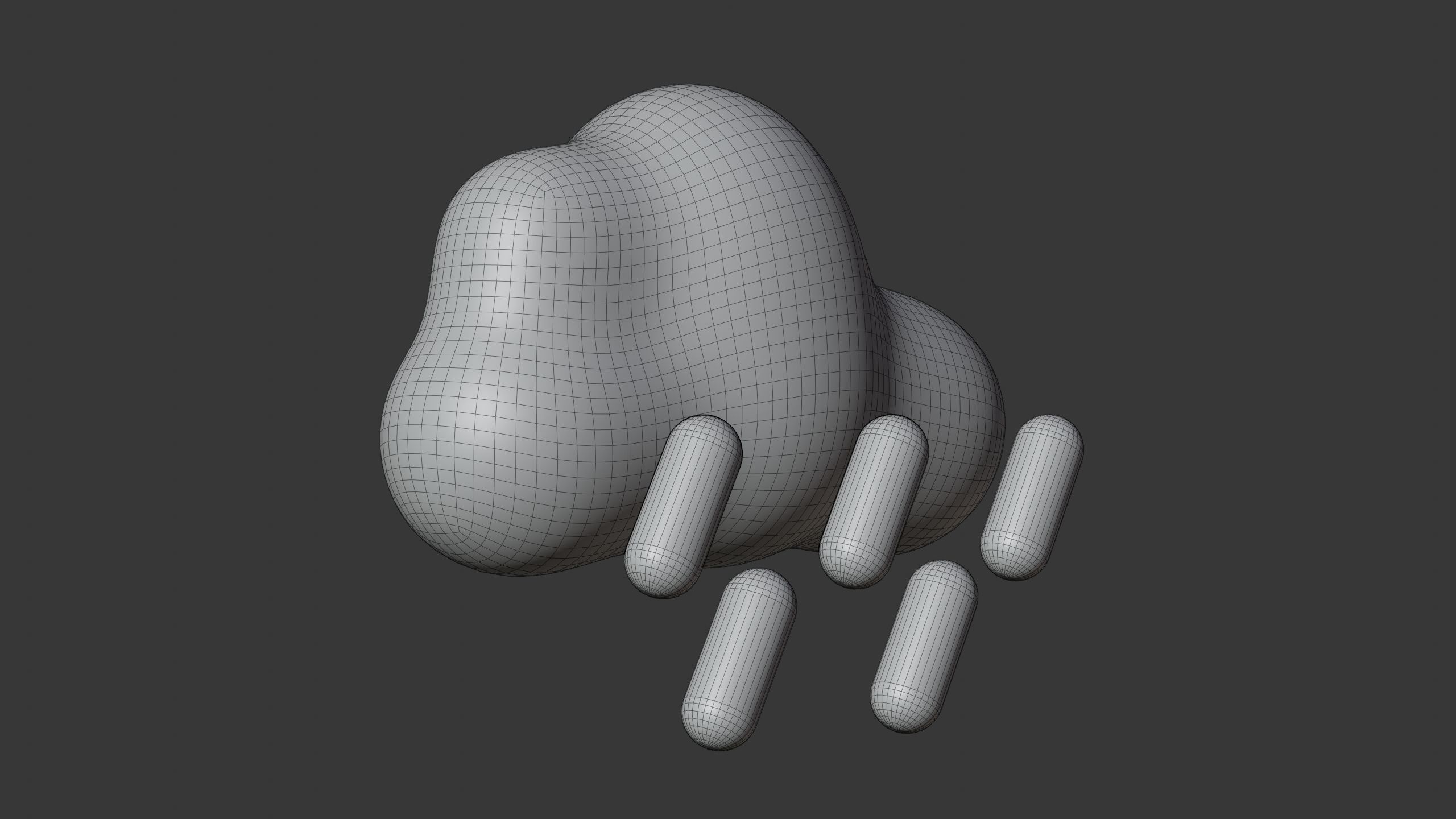 Cloud with Raindrop Weather 3D Icon 3D model_7