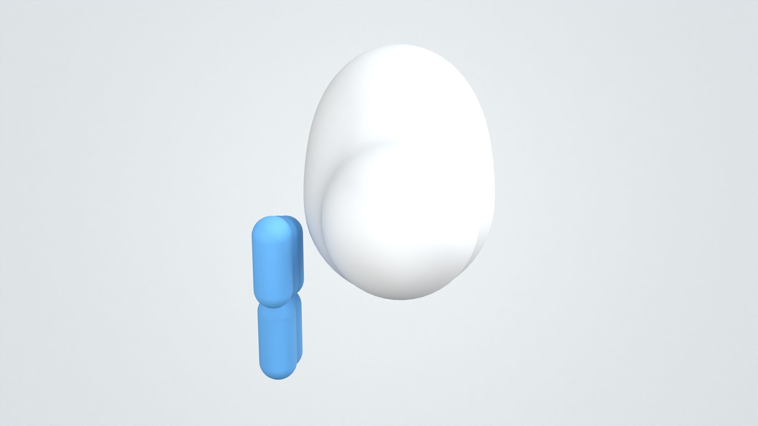 Cloud with Raindrop Weather 3D Icon 3D model_3