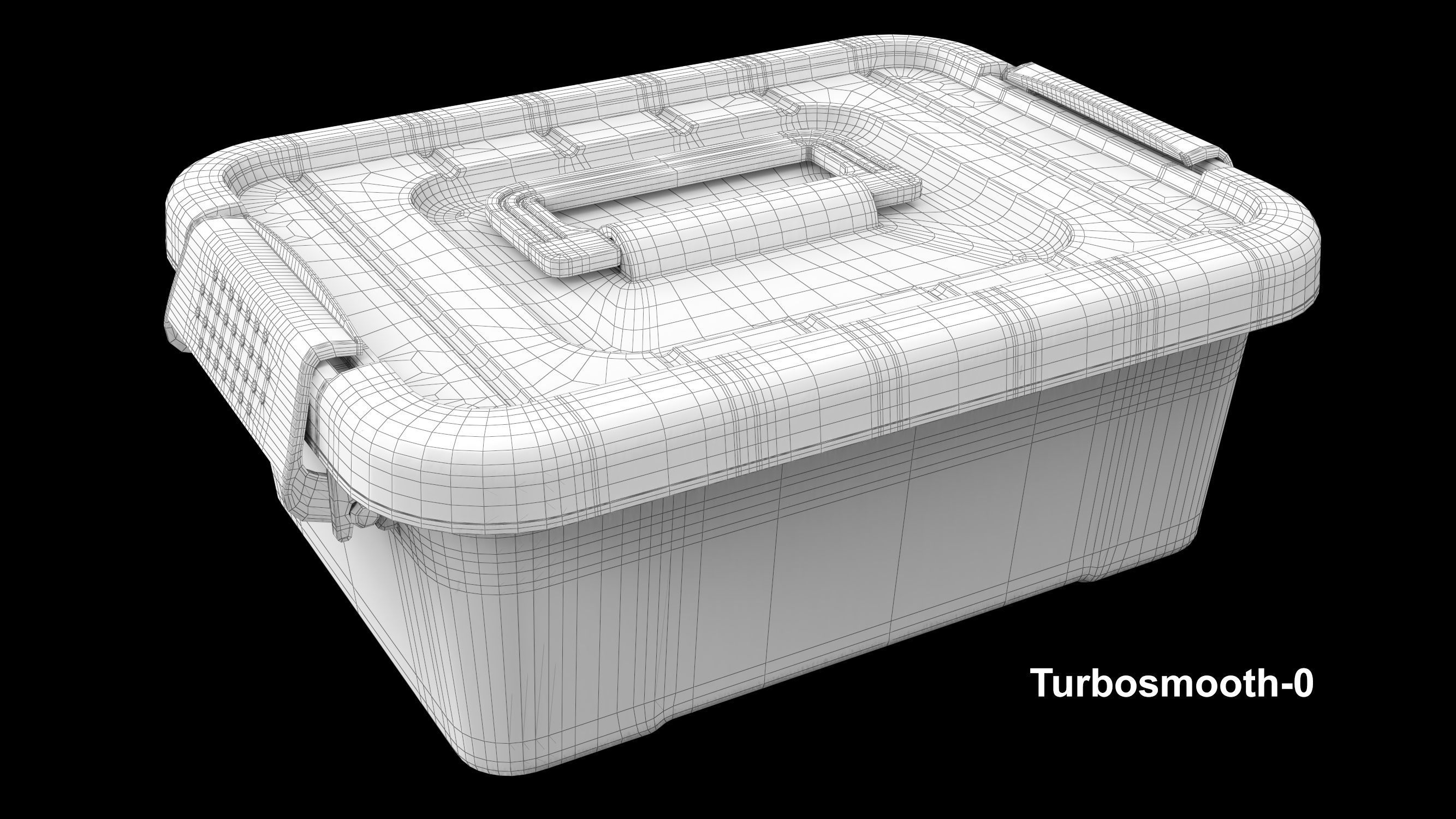 Plastic box 3D model_7