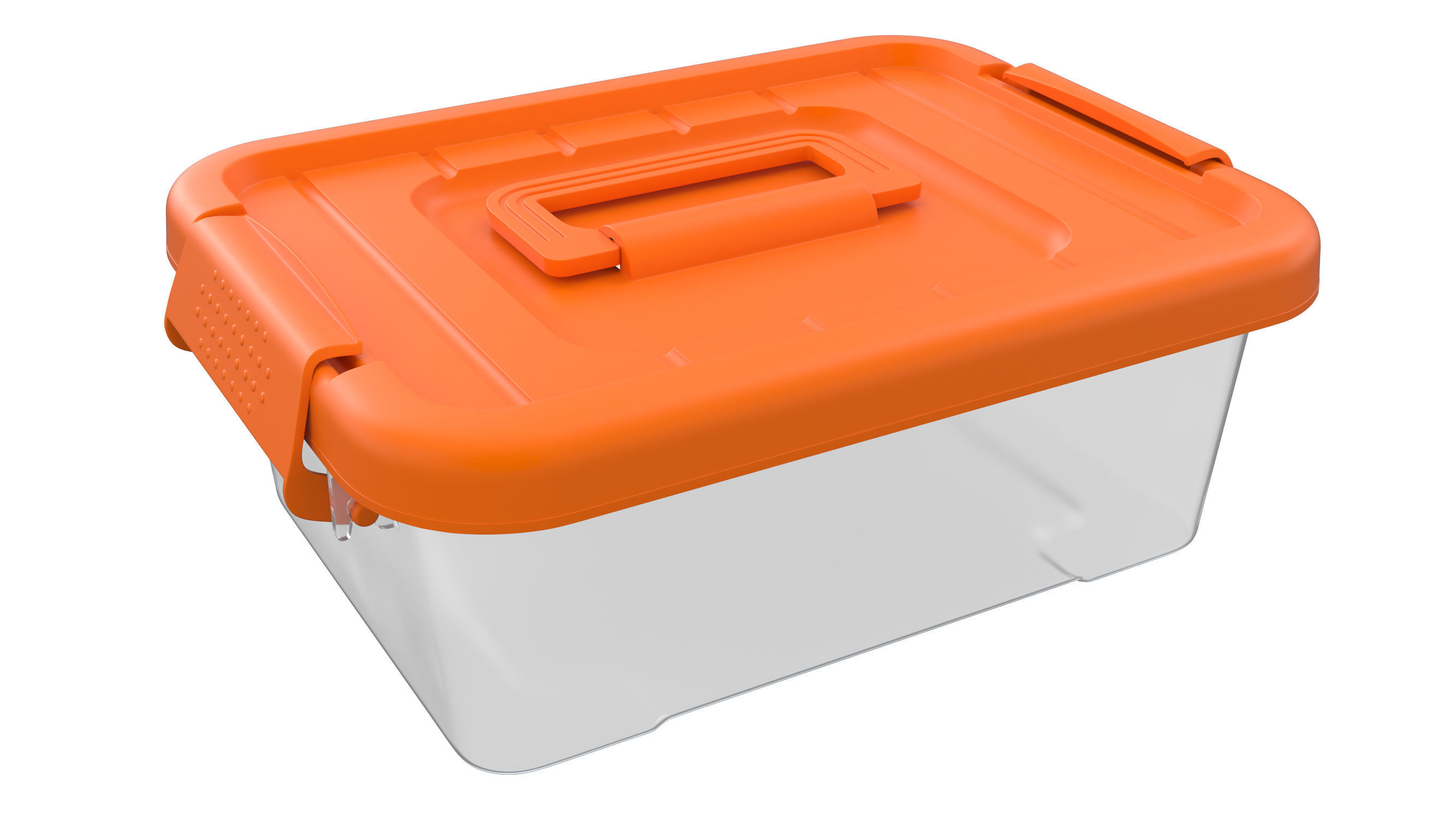 Plastic box 3D model_1