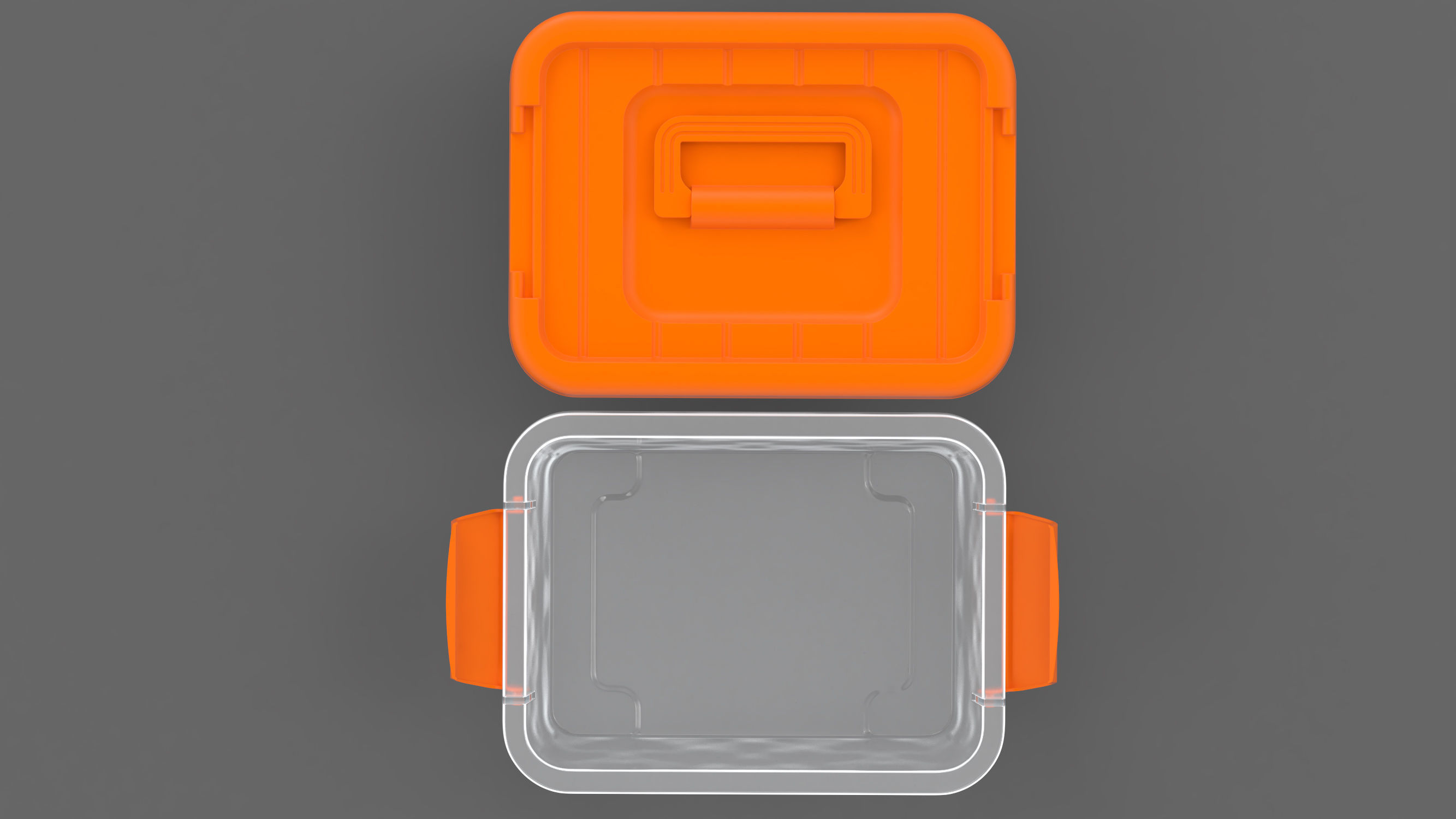 Plastic box 3D model_6
