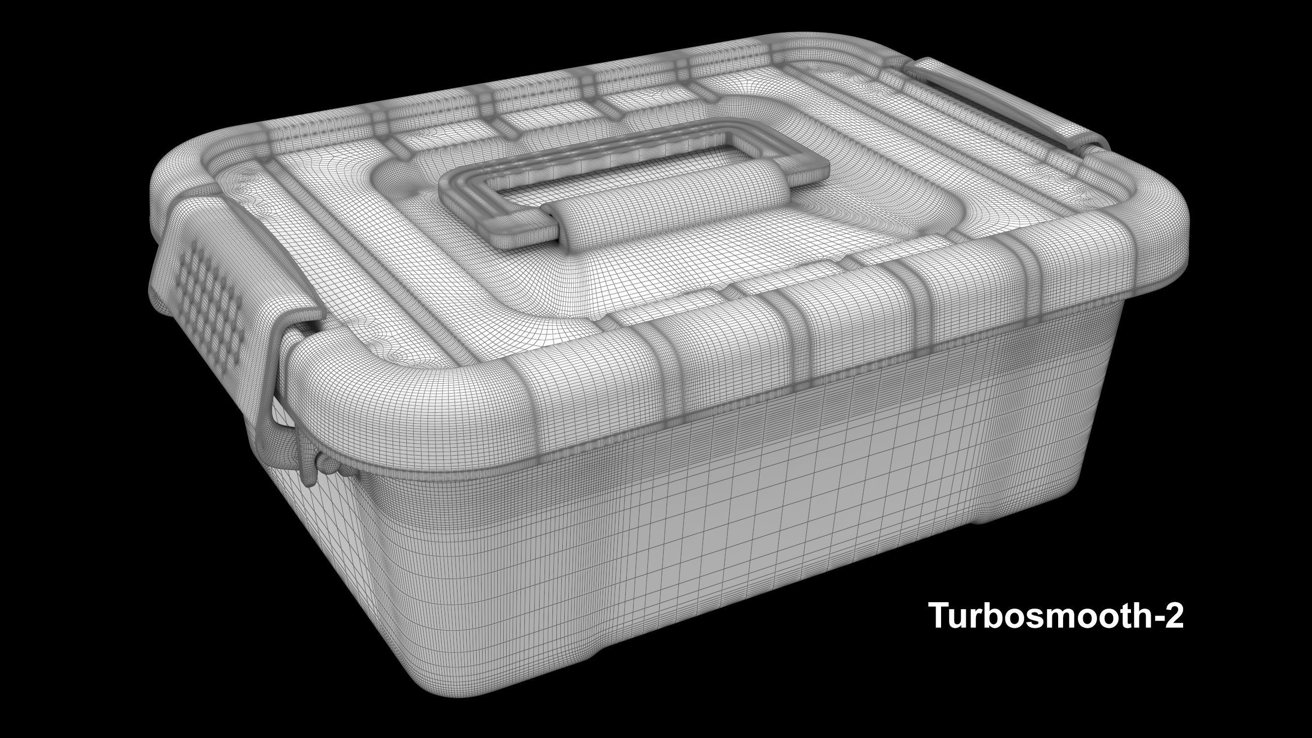Plastic box 3D model_8