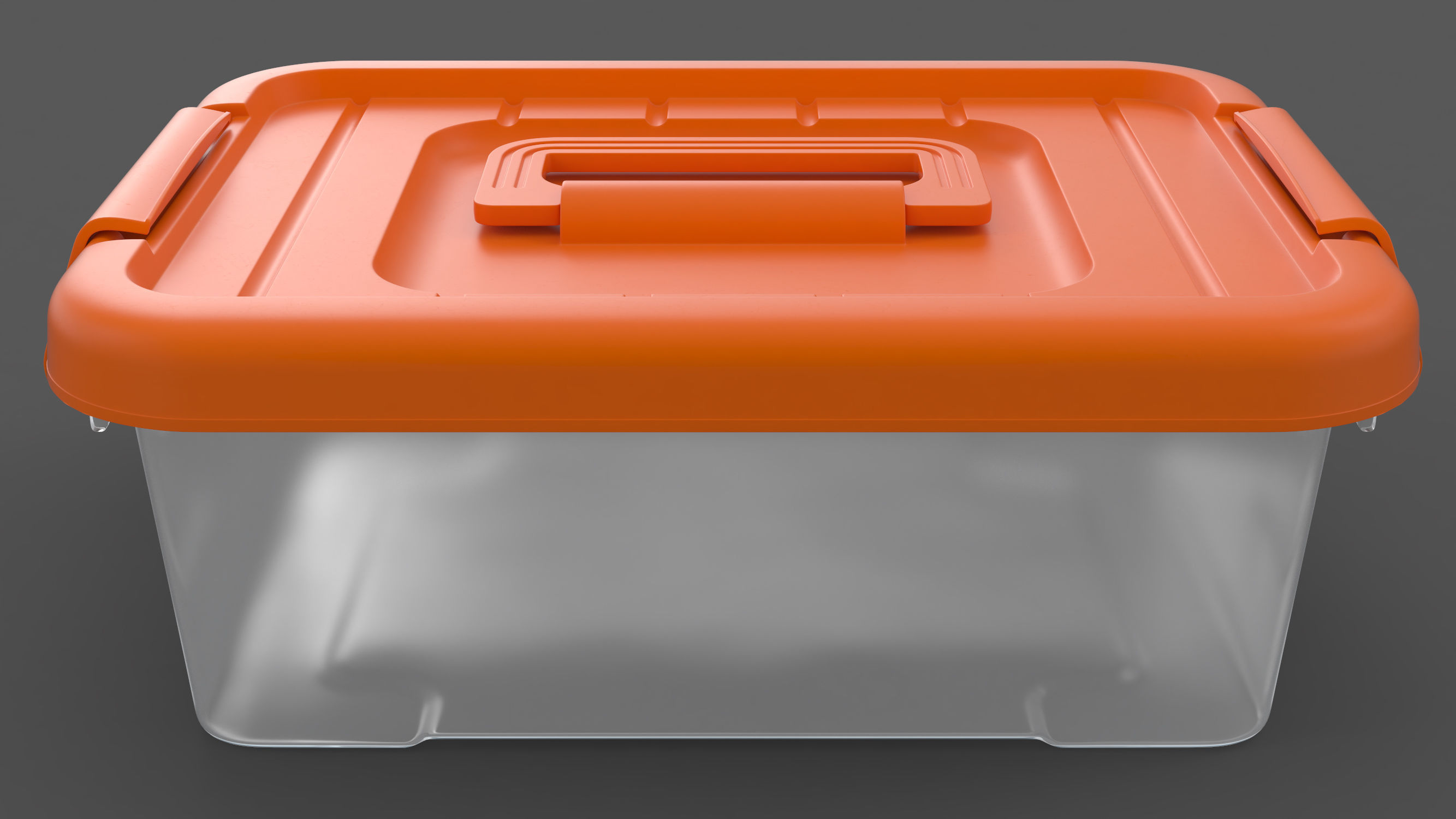 Plastic box 3D model_3