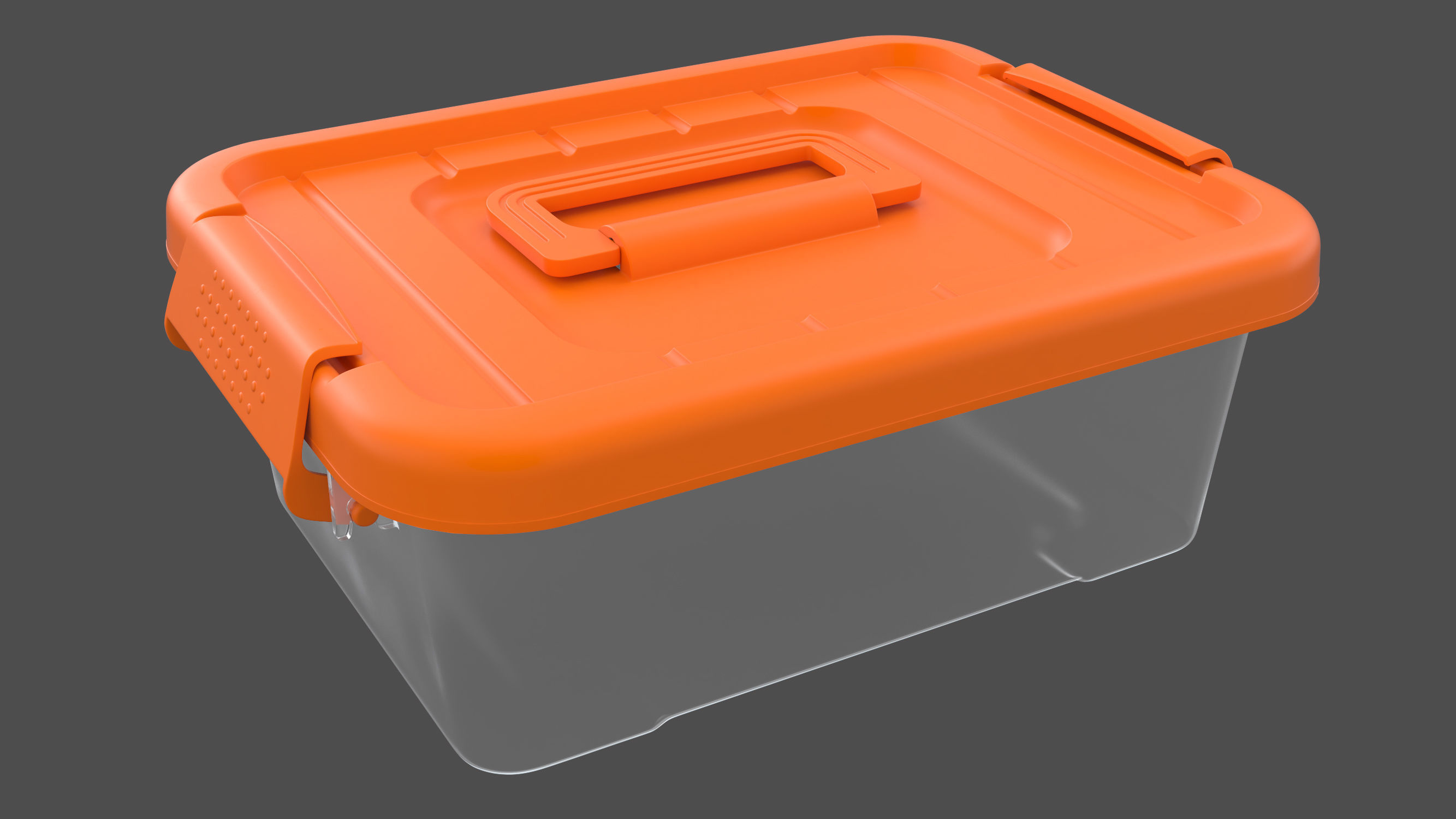 Plastic box 3D model_2