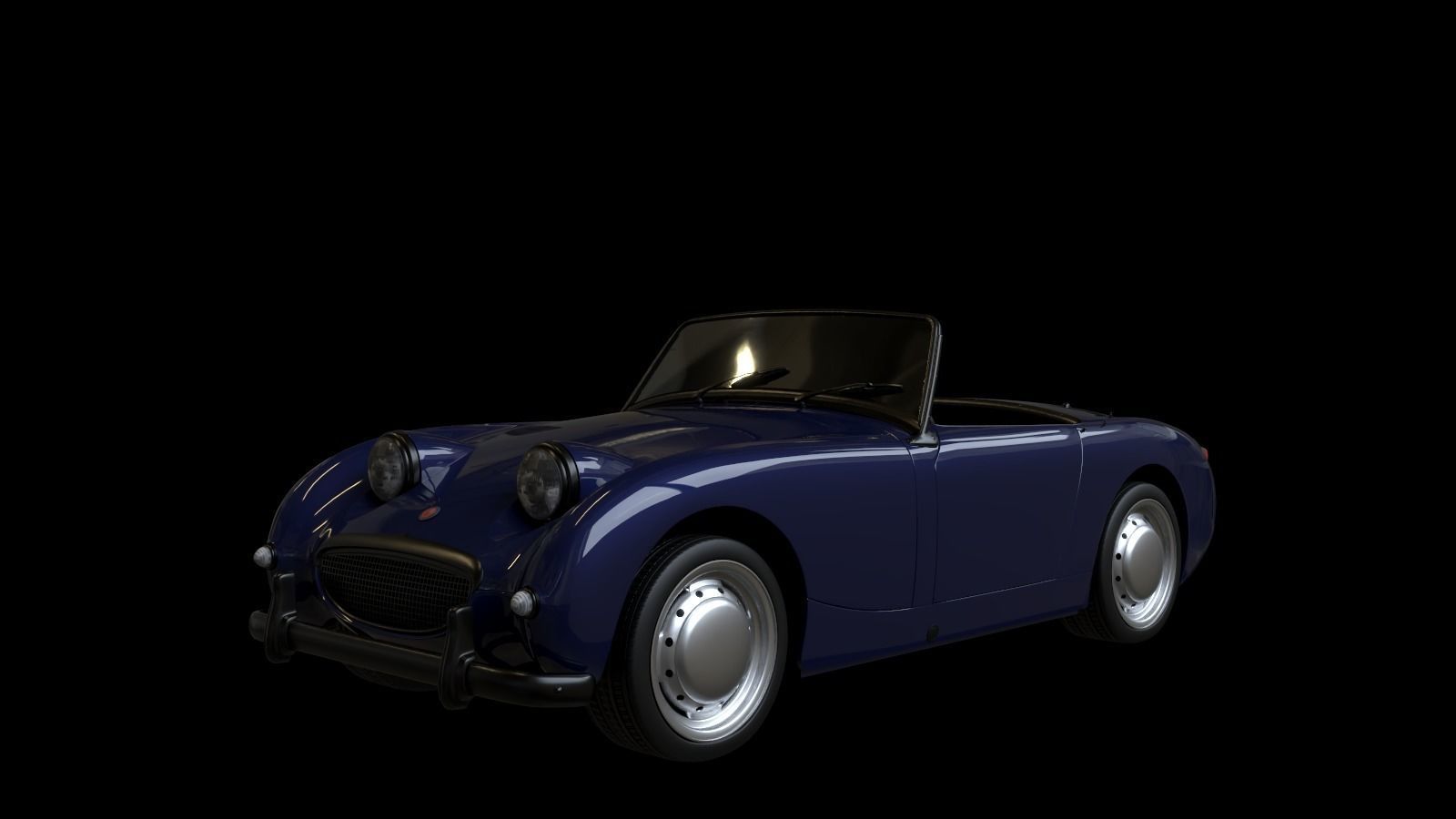 1958 Austin Healey Sprite MKI 3D model_4