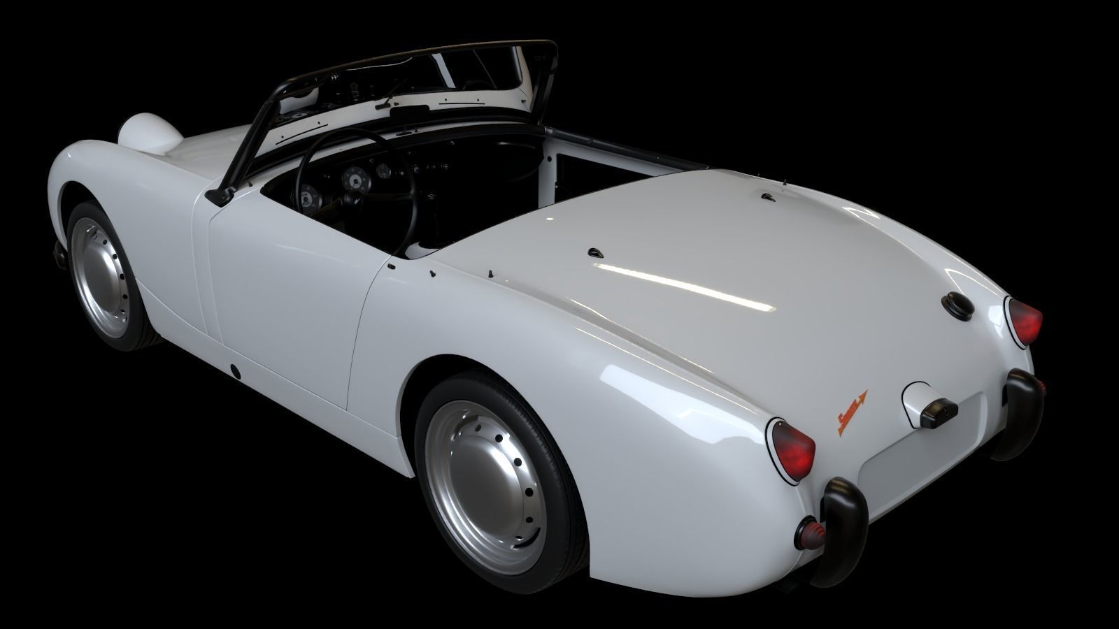 1958 Austin Healey Sprite MKI 3D model_19