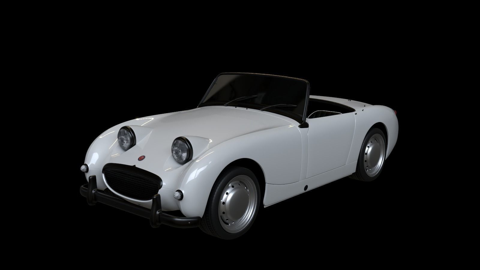 1958 Austin Healey Sprite MKI 3D model_3