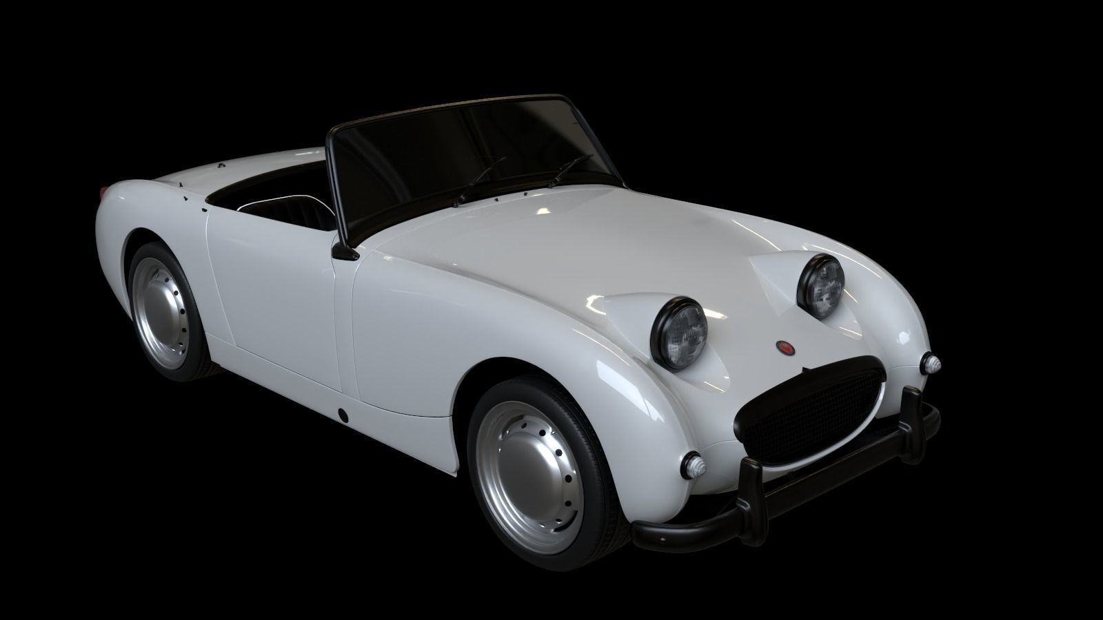 1958 Austin Healey Sprite MKI 3D model_14