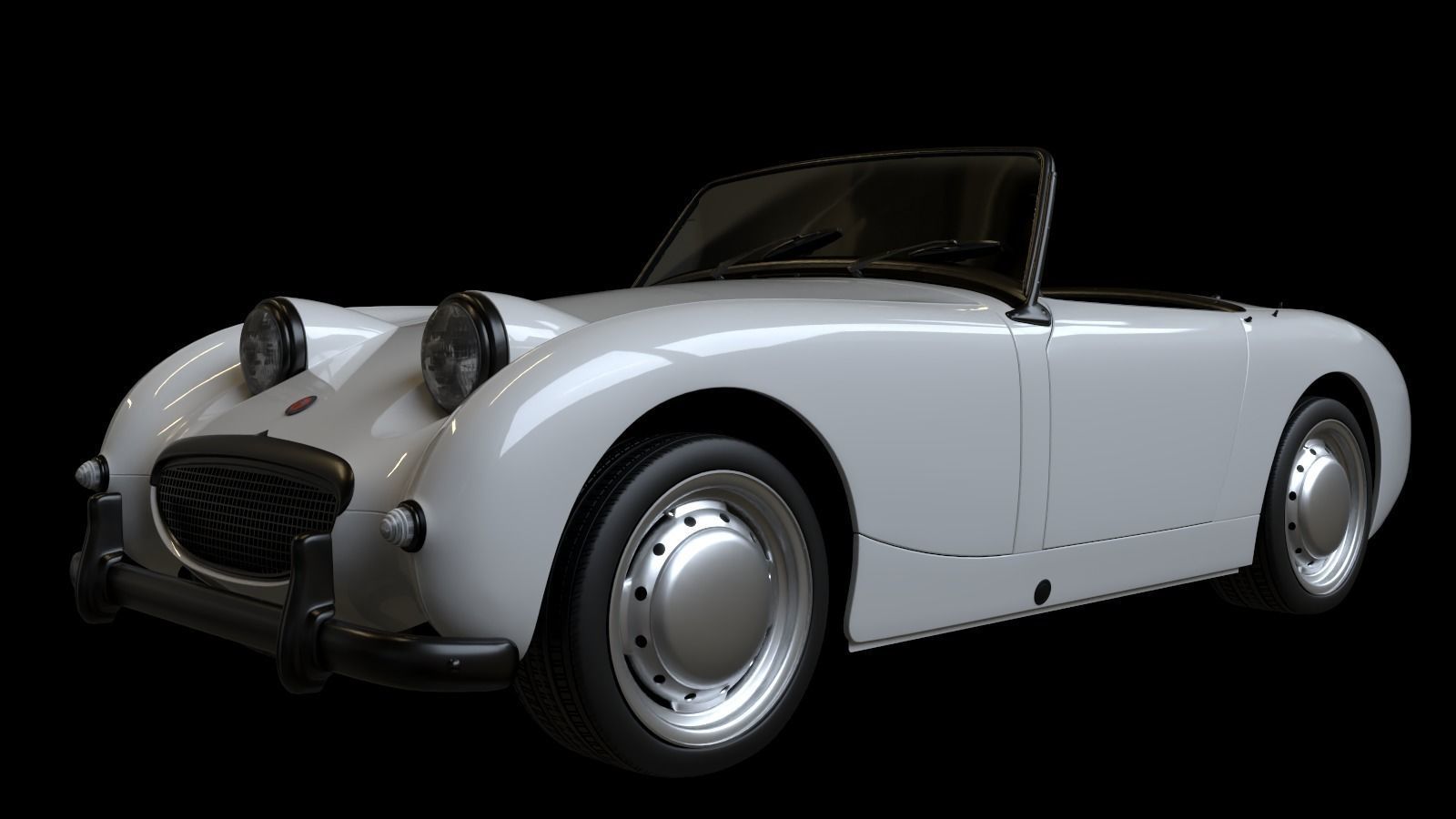 1958 Austin Healey Sprite MKI 3D model_2
