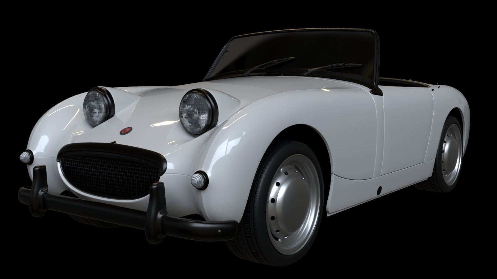 1958 Austin Healey Sprite MKI 3D model_12