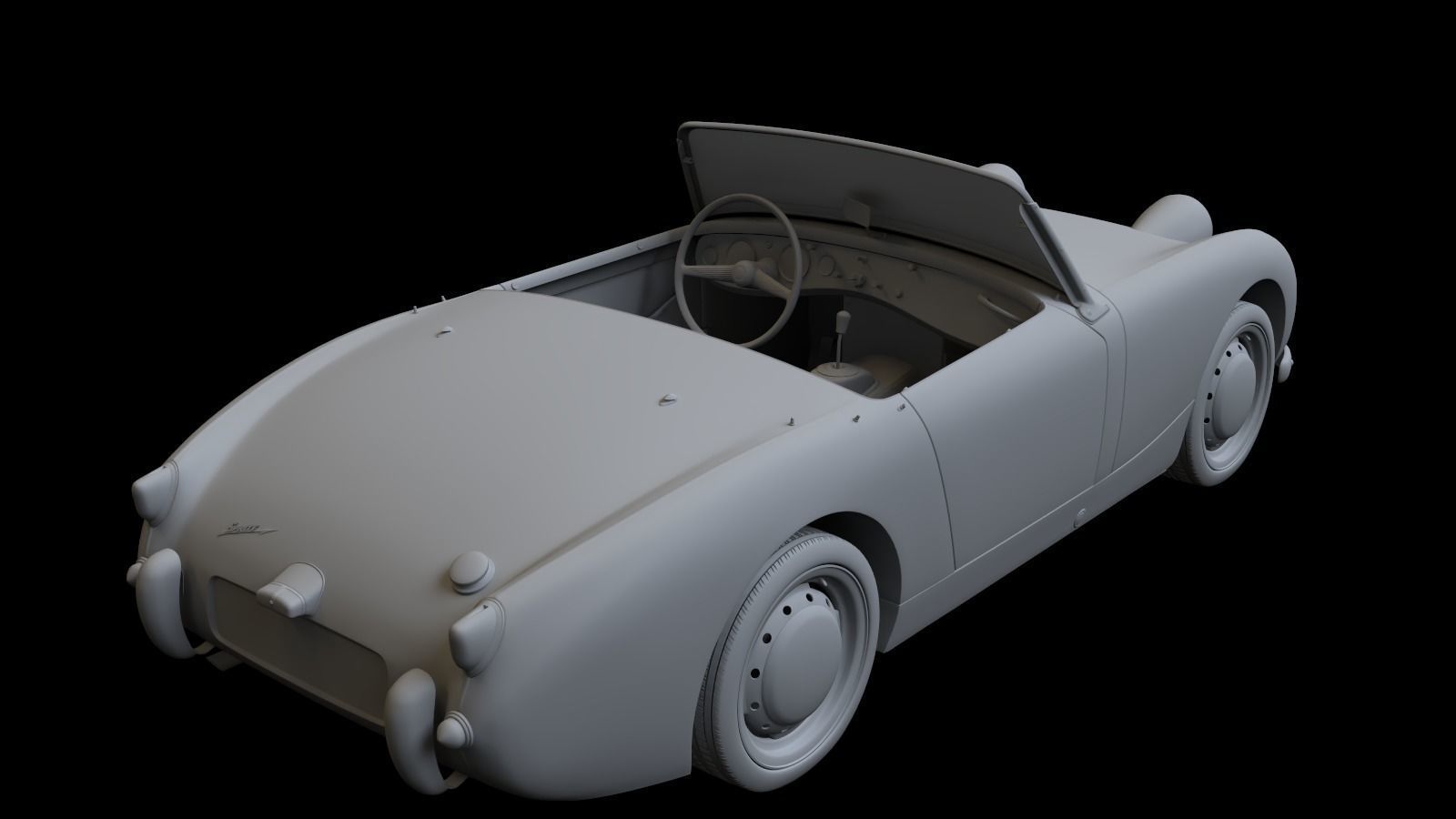 1958 Austin Healey Sprite MKI 3D model_10