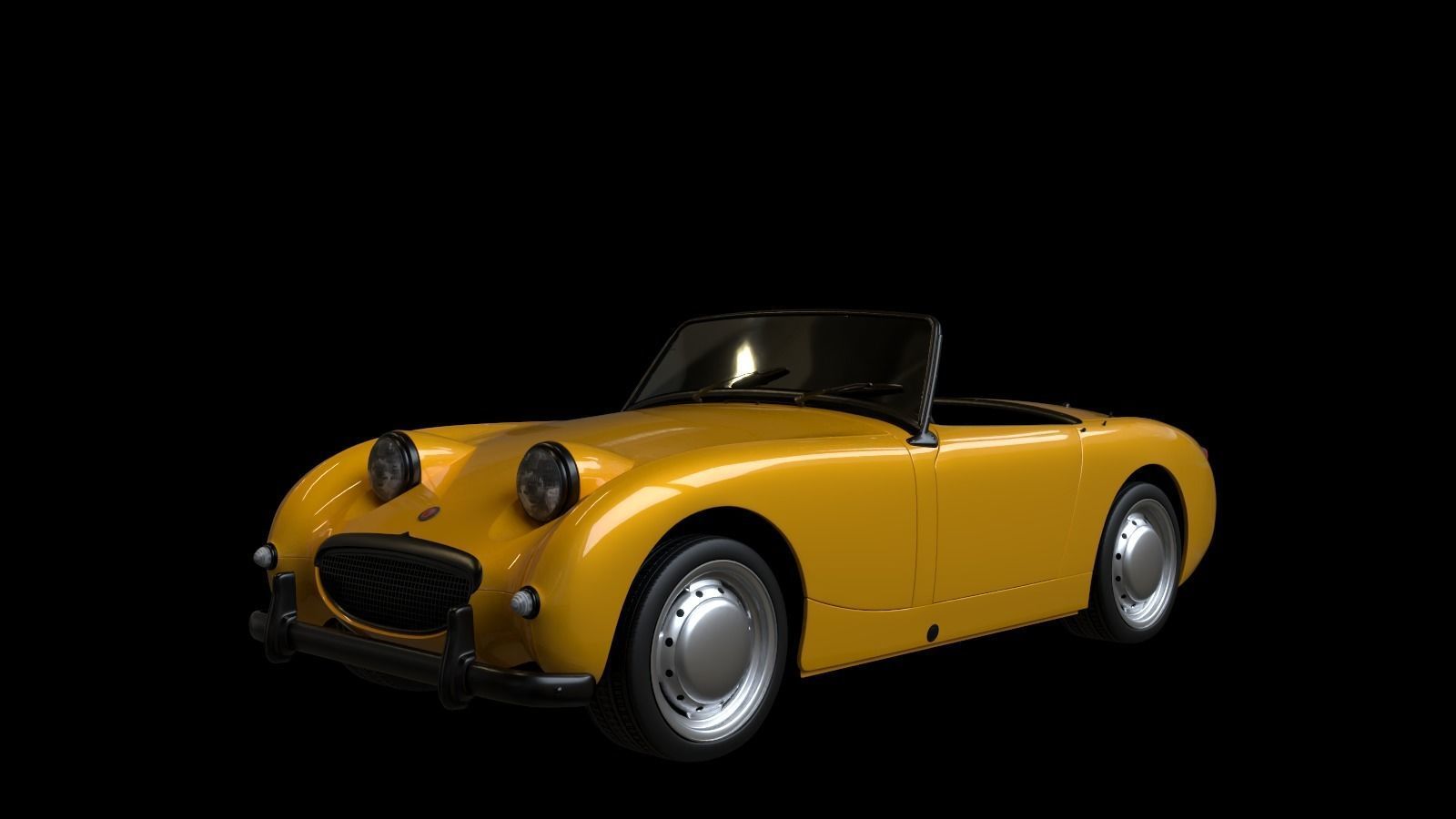 1958 Austin Healey Sprite MKI 3D model_7
