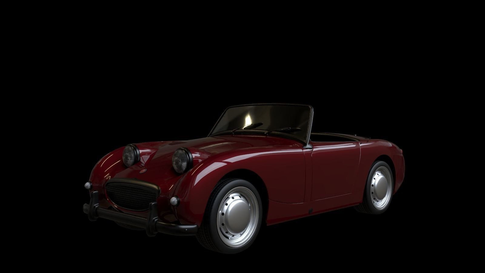 1958 Austin Healey Sprite MKI 3D model_6